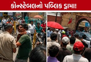 Drunk Police Constable: નશામાં કોન્સ્ટેબલે કારના કાચ તોડ્યા