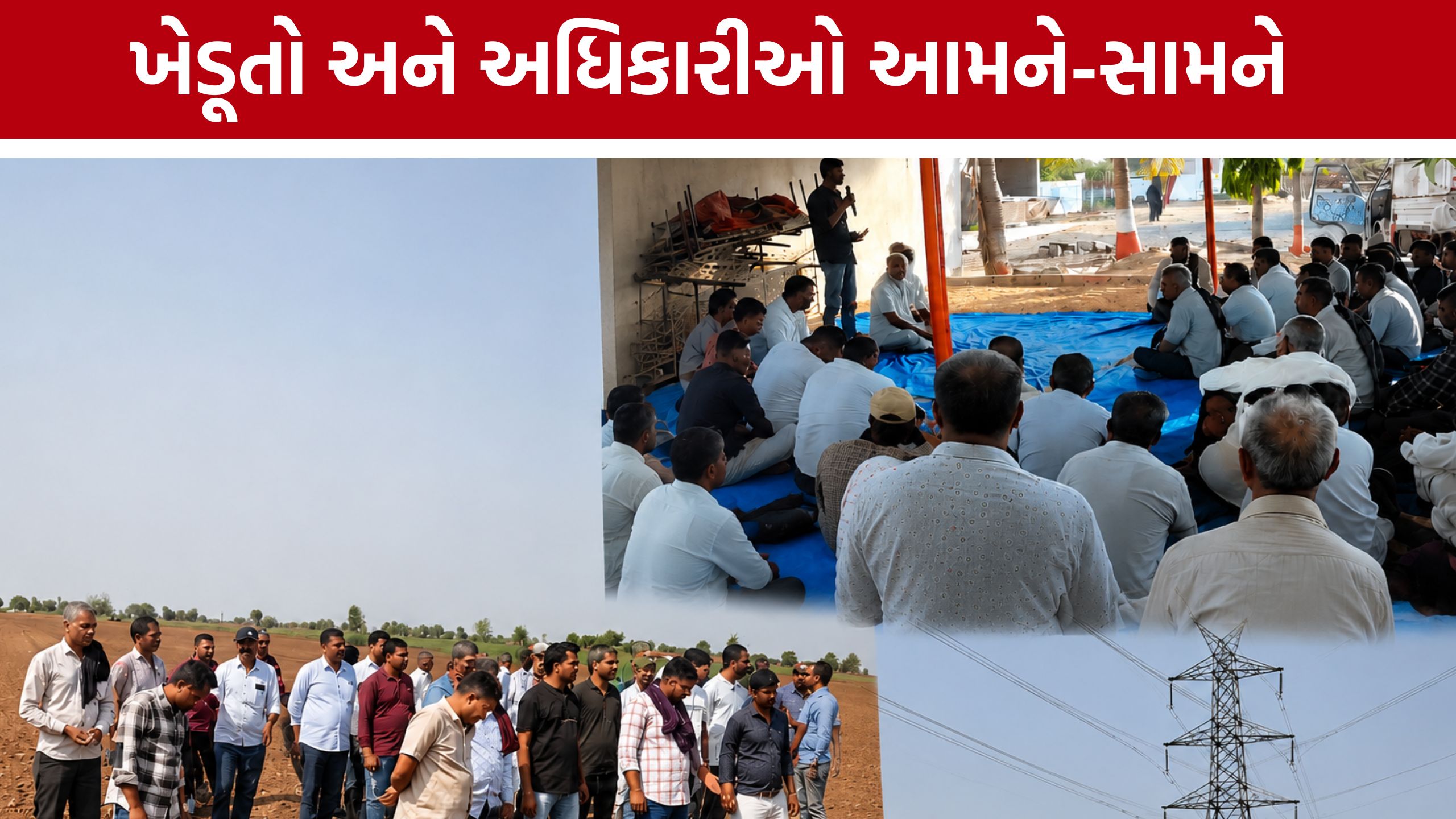 Powergrid Protest:સુરેન્દ્રનગરમાં ખેડૂતોનો ઉગ્ર વિરોધ