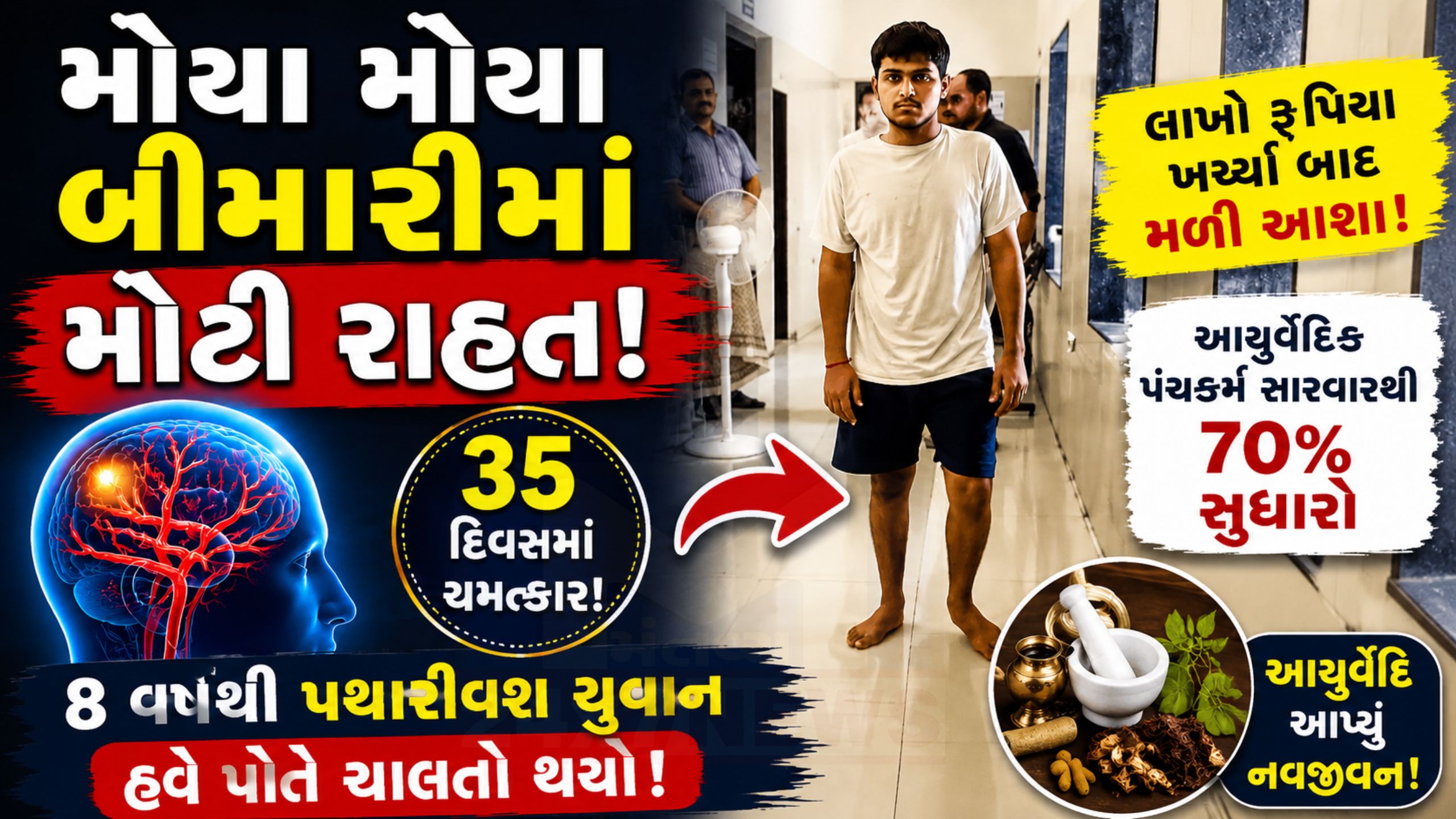 ગાંધીનગર:દુર્લભ Moyamoya Disease બીમારીમાં આયુર્વેદથી રાહત!