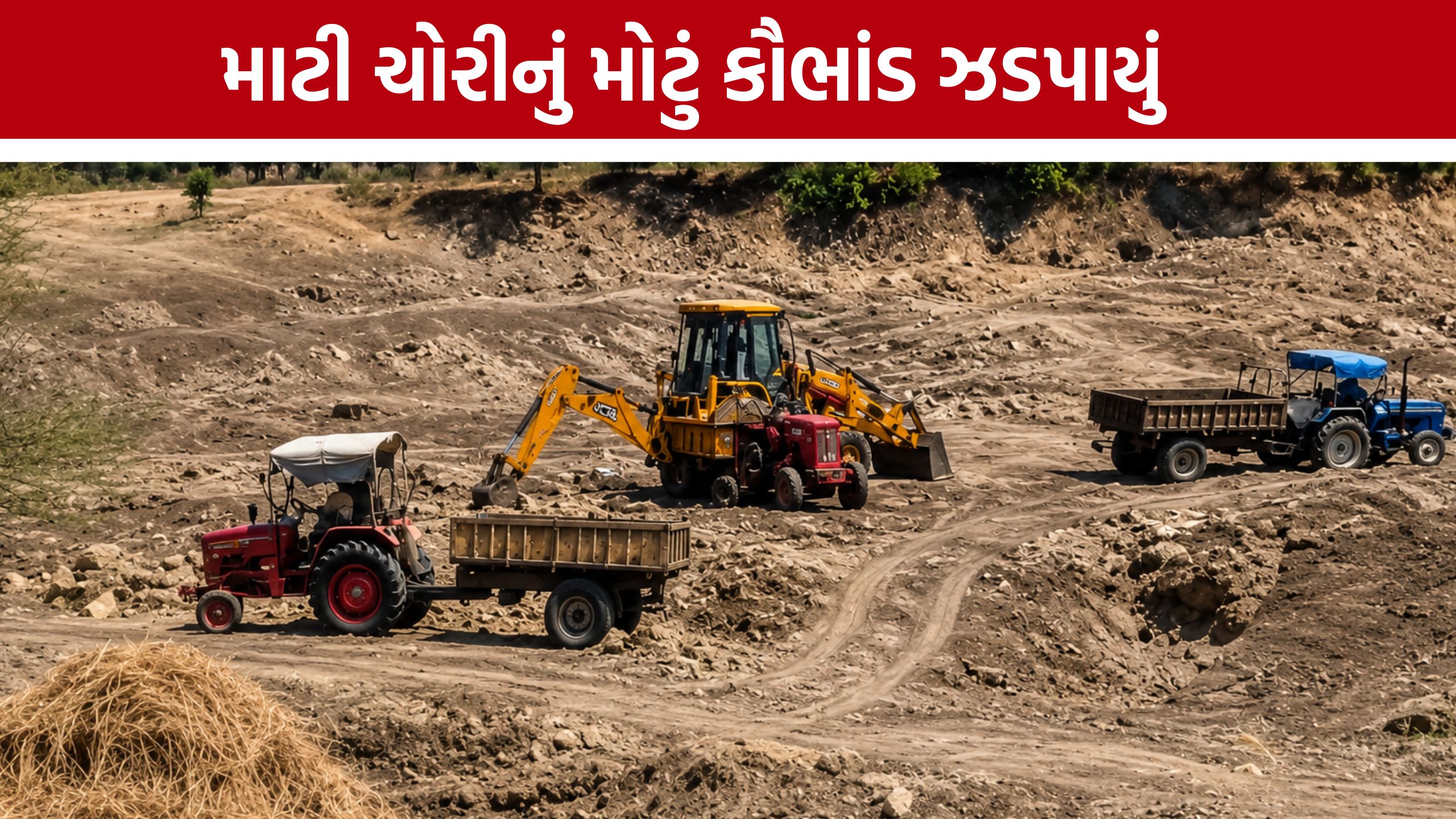 Illegal Mining scam:સરકારી તળાવમાં ગેરકાયદે ખનનનો પર્દાફાશ