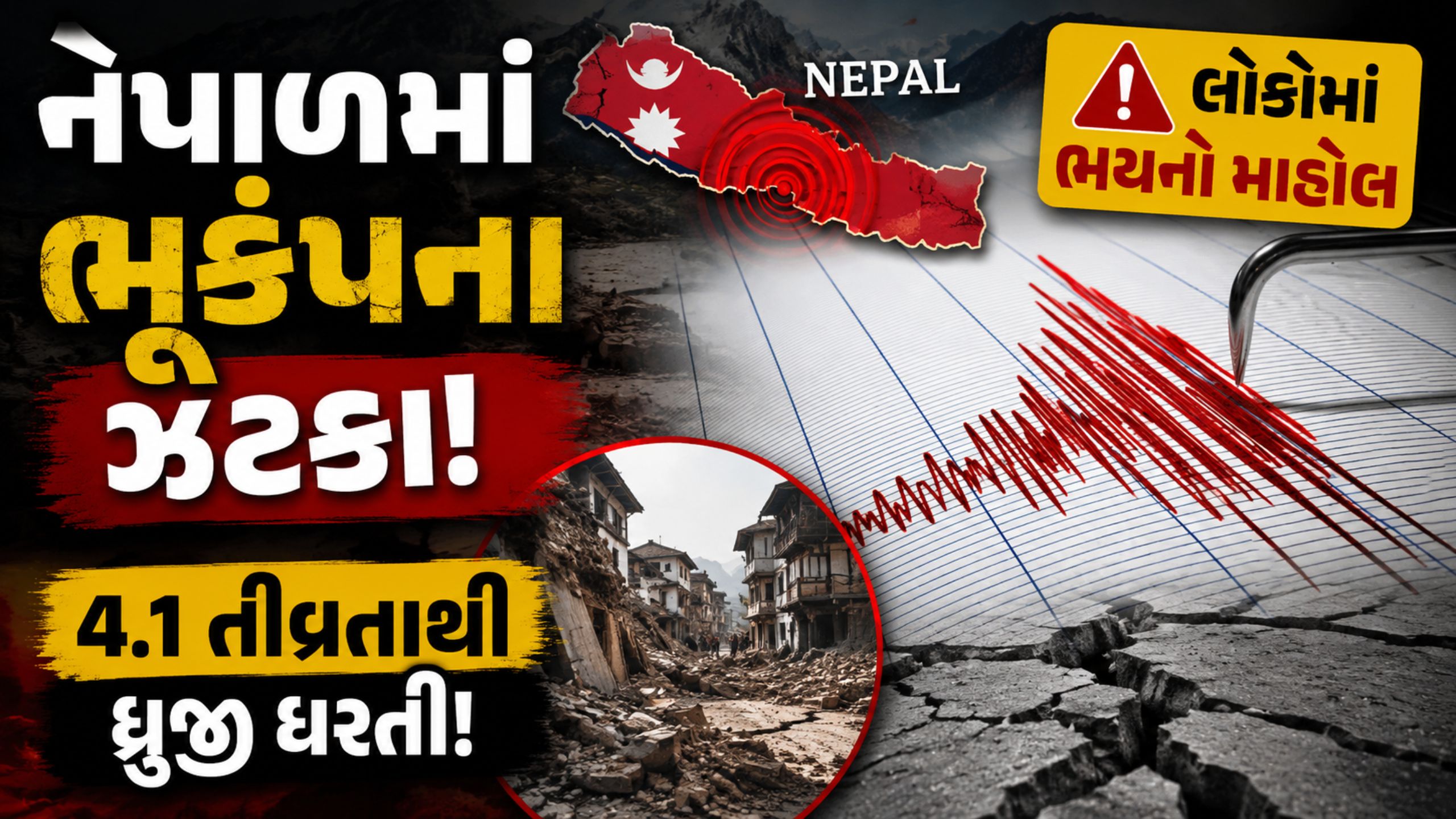 Nepal Earthquake: દાર્ચુલામાં ધરતી ધ્રુજી ઉઠી