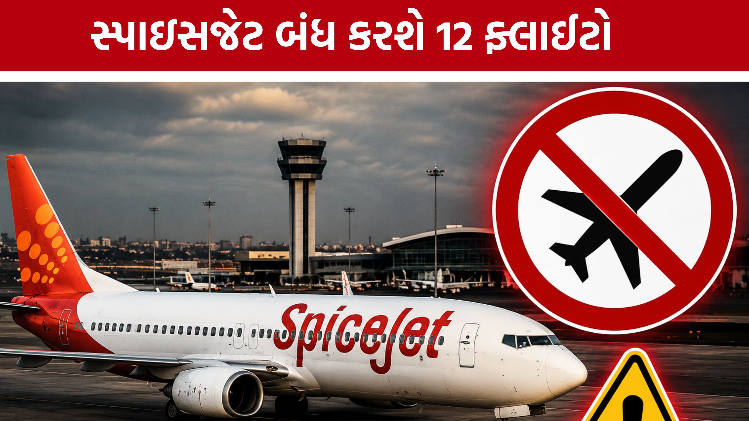 SpiceJet Crisis:ગુજરાતમાં 12 ફ્લાઈટ બંધ, મુસાફરો મુશ્કેલીમાં