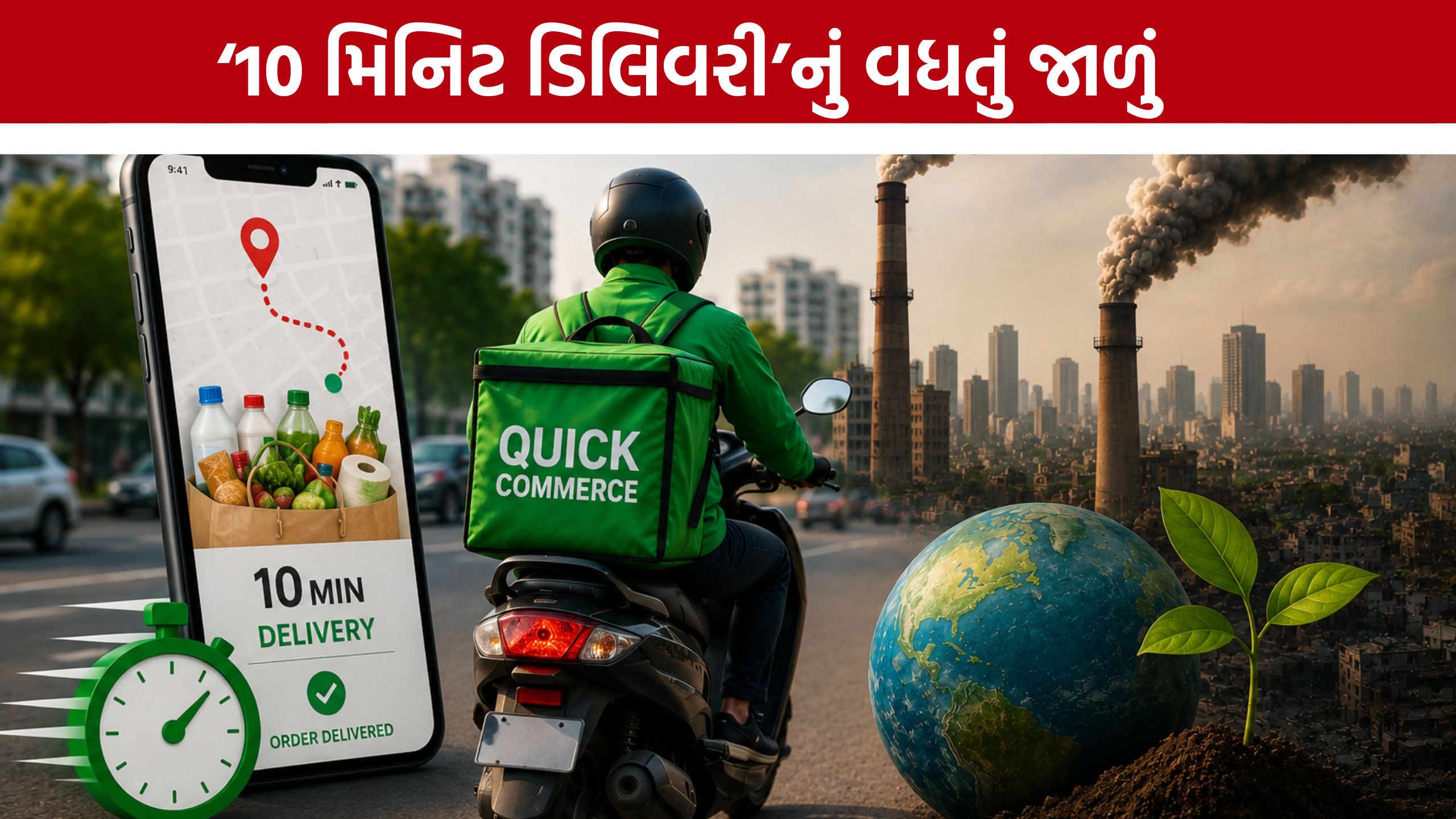 Ahmedabad Quick Commerce:10 મિનિટની ડિલિવરી,ખતરનાક ભાવ!