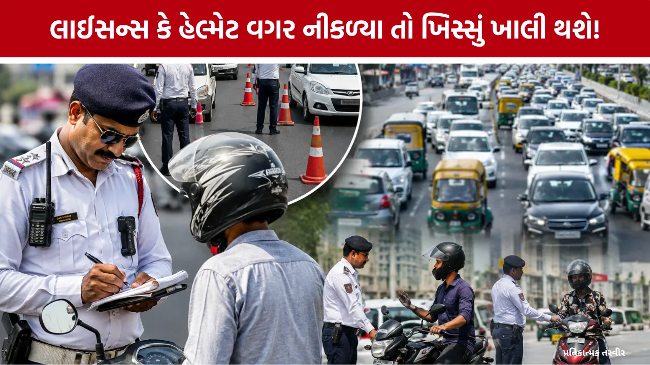Ahmedabad Traffic Police Mega Drive