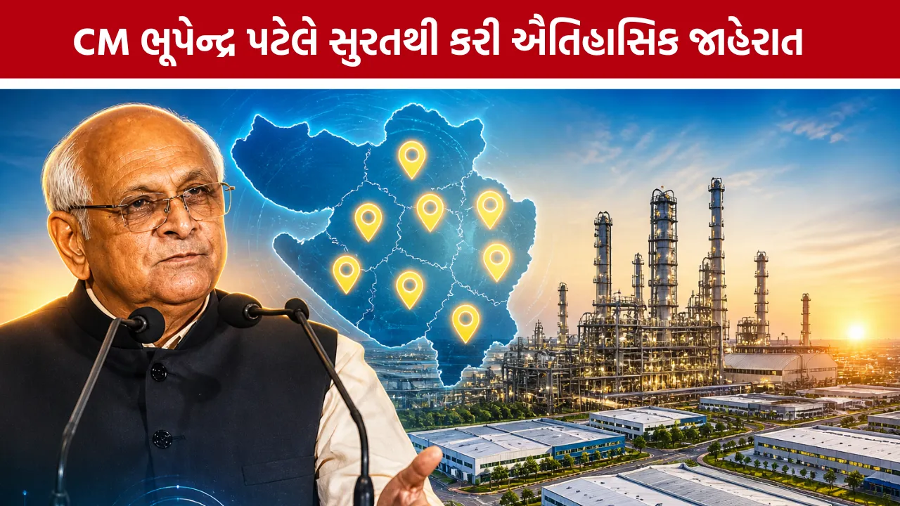 CM Bhupendra Patel GIDC Announcement