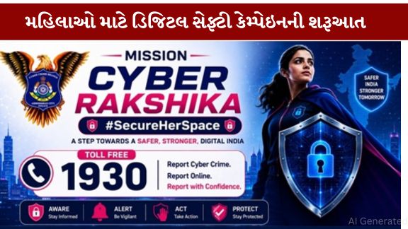 અમદાવાદ શહેર સાયબર ક્રાઇમ બ્રાન્ચ દ્વારા “Mission Cyber Rakshika – #SecureHerSpace” નામે વિશેષ અભિયાનની શરૂઆત કરવામાં આવી છે