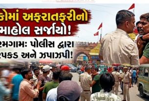 અમદાવાદ જિલ્લાના વિરમગામમાં એક નશામાં ધૂત પોલીસ કોન્સ્ટેબલે (Drunk Constable)જાહેર રસ્તા પર ભારે હંગામો મચાવતા લોકોમાં અફરાતફરીનો માહોલ સર્જાયો હતો