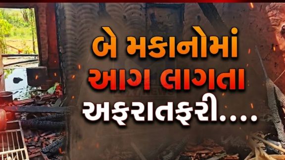 પંચમહાલ જિલ્લાના ભદ્રાલા ગામમાં આગ (Fire)ની ઘટનાને પગલે ભારે અફરાતફરીનો માહોલ સર્જાયો હતો