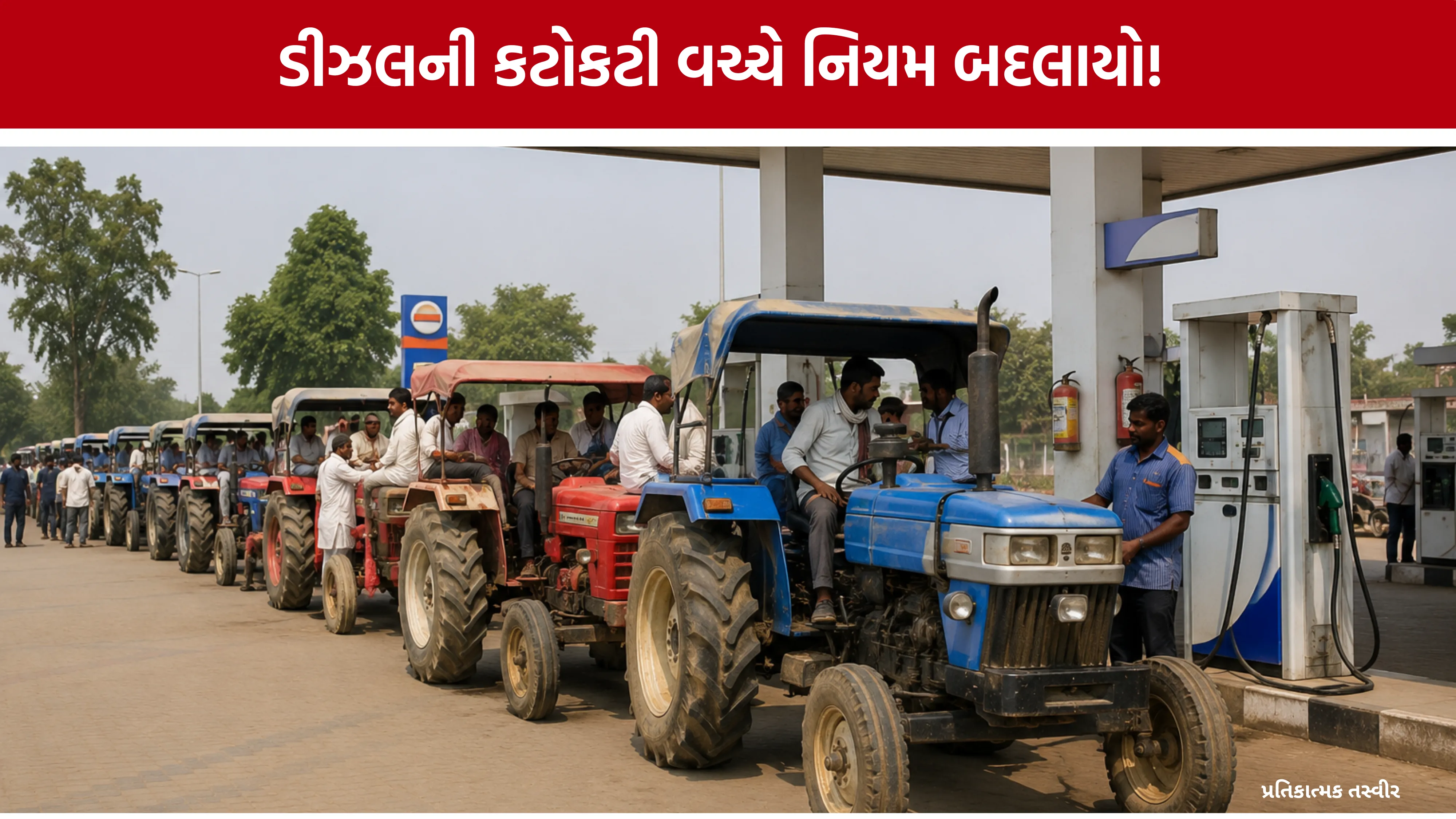 Gujarat Diesel Shortage Farmers Limit