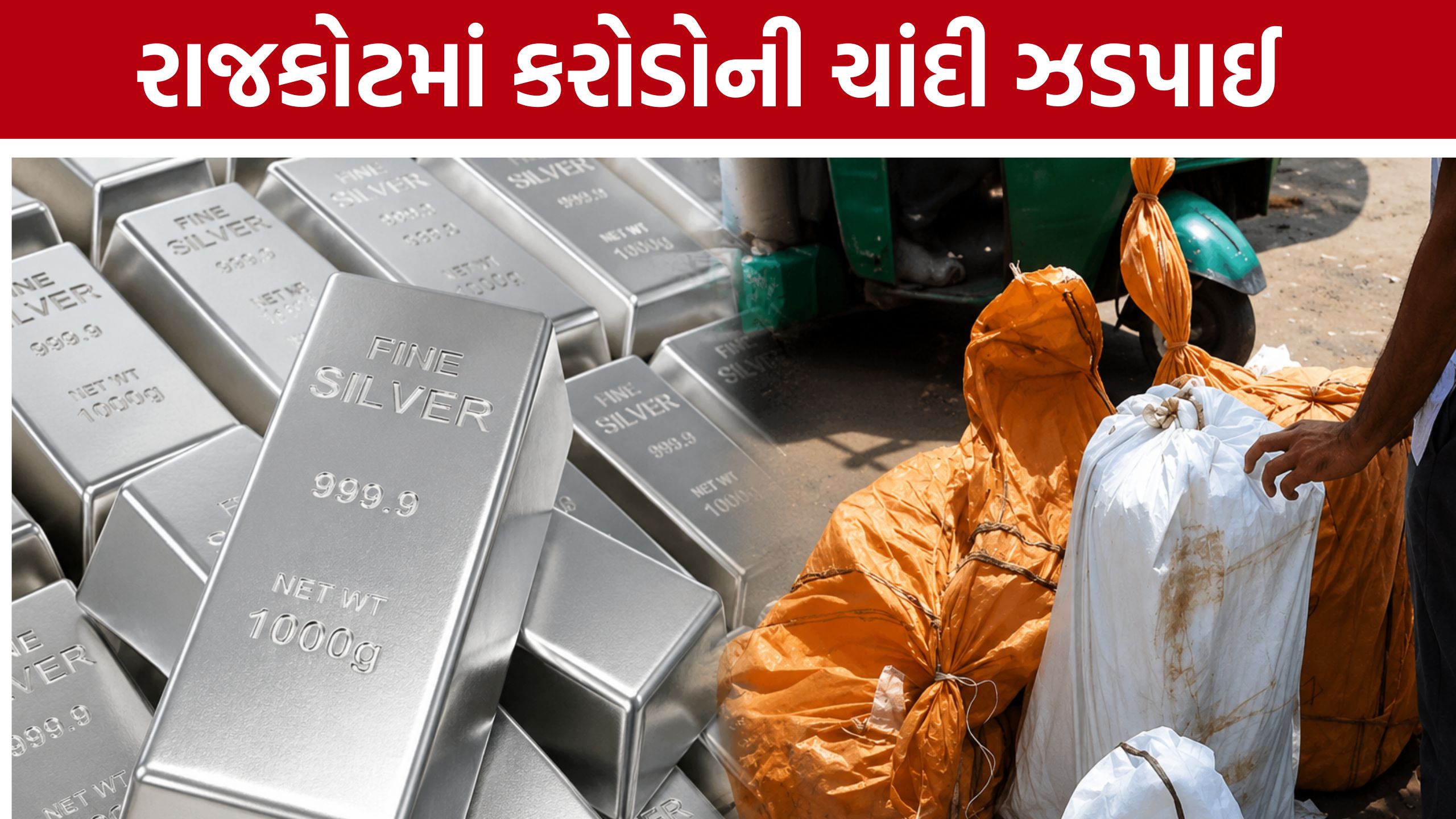 રાજકોટ:ચાંદીના મોટા કૌભાંડની તપાસ તેજ,GST અને DRI એક્શનમાં