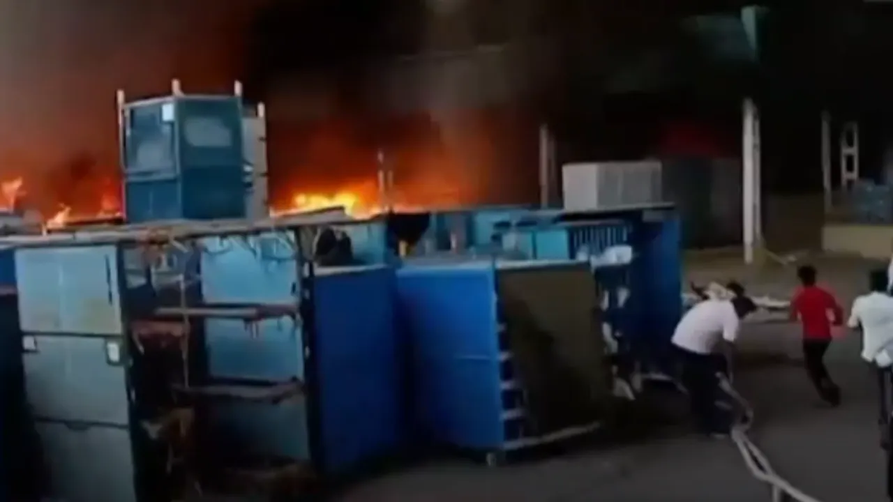 Sanand GIDC Fire News: