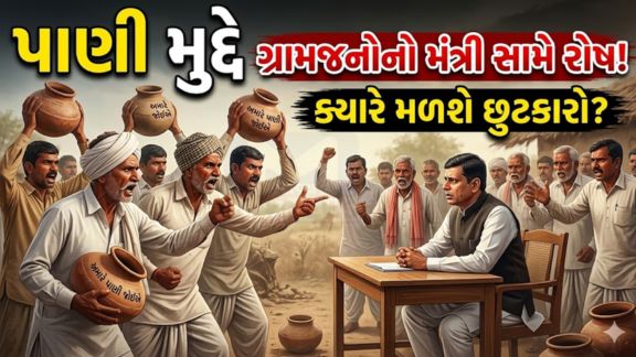 રાજ્યકક્ષાના મંત્રી સ્વરૂપજી ઠાકોરની હાજરીમાં ગ્રામજનોએ પાણીની અછત (Water Crisis), અનિયમિત પુરવઠો અને જૂની પાઇપલાઇનો અંગે ઉગ્ર રજૂઆતો કરી હતી