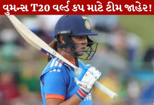 વુમન્સ T20 World Cup માટે ટીમ જાહેર!
