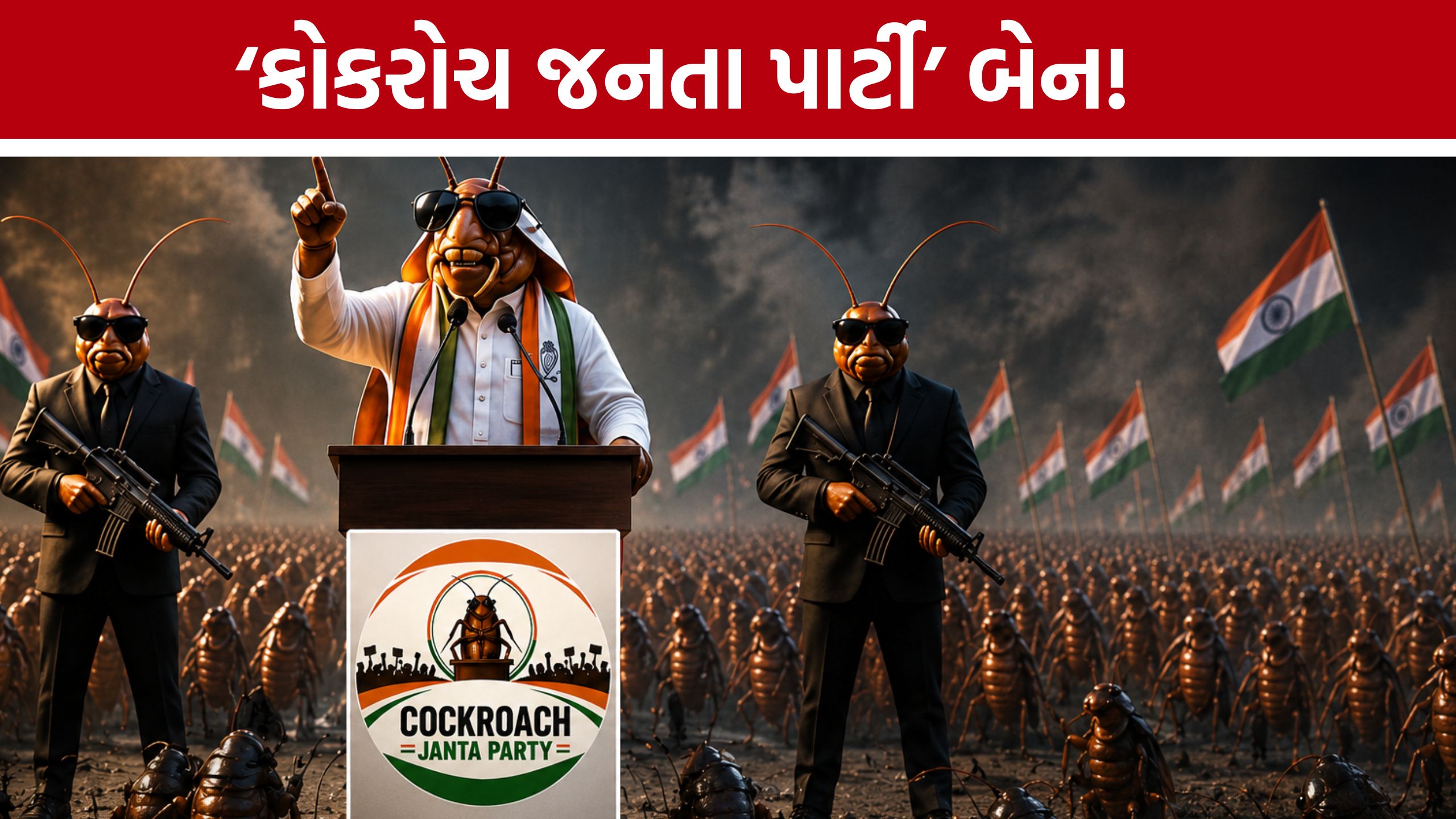 ‘Cockroach Janata Party’ના ફાઉન્ડરે સરકાર સામે ઉઠાવ્યા સવાલો