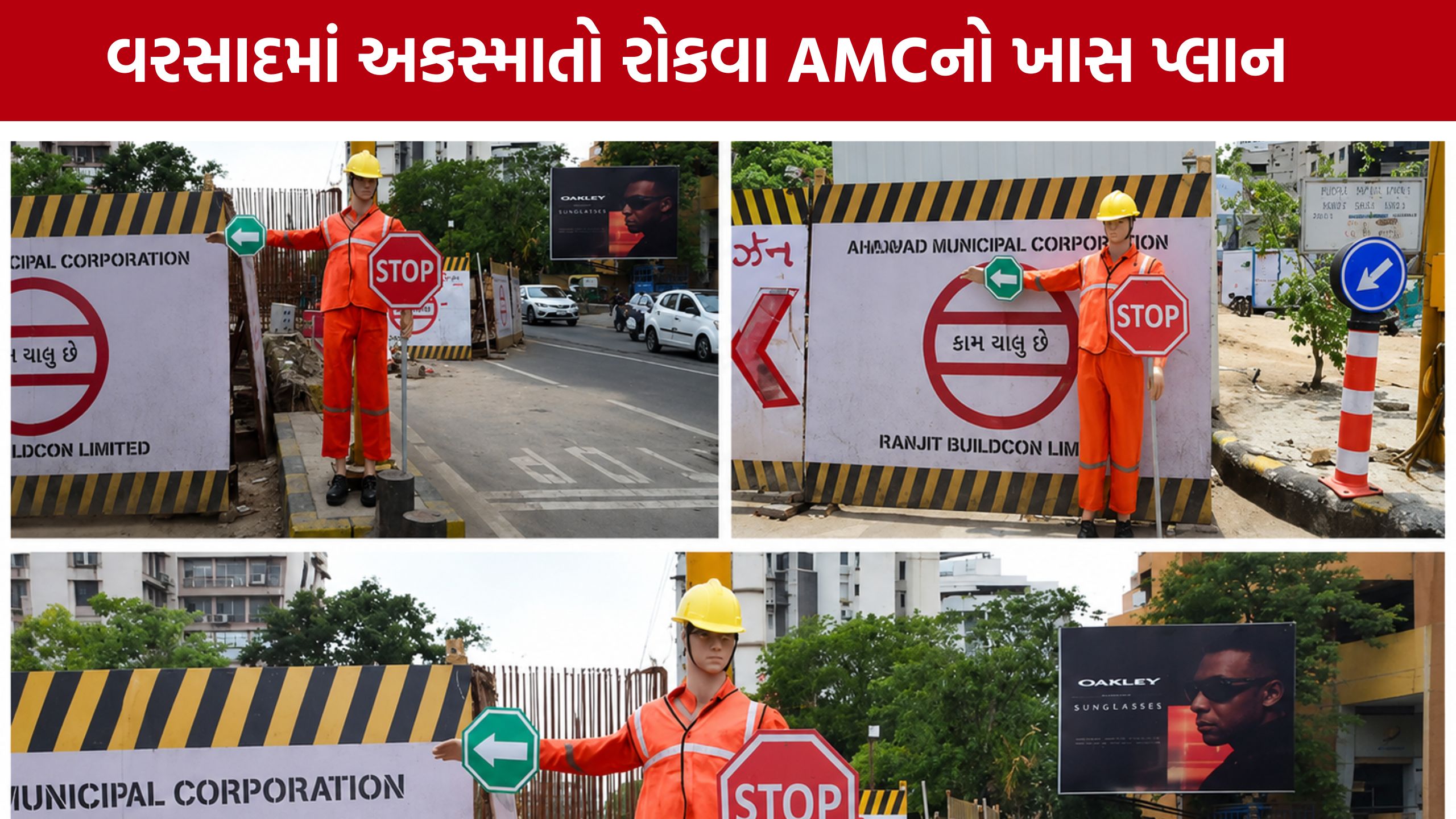 Ahmedabad Traffic : ટ્રાફિક જામ અને અકસ્માતો ઘટાડવા AMCની નવી વ્યવસ્થા