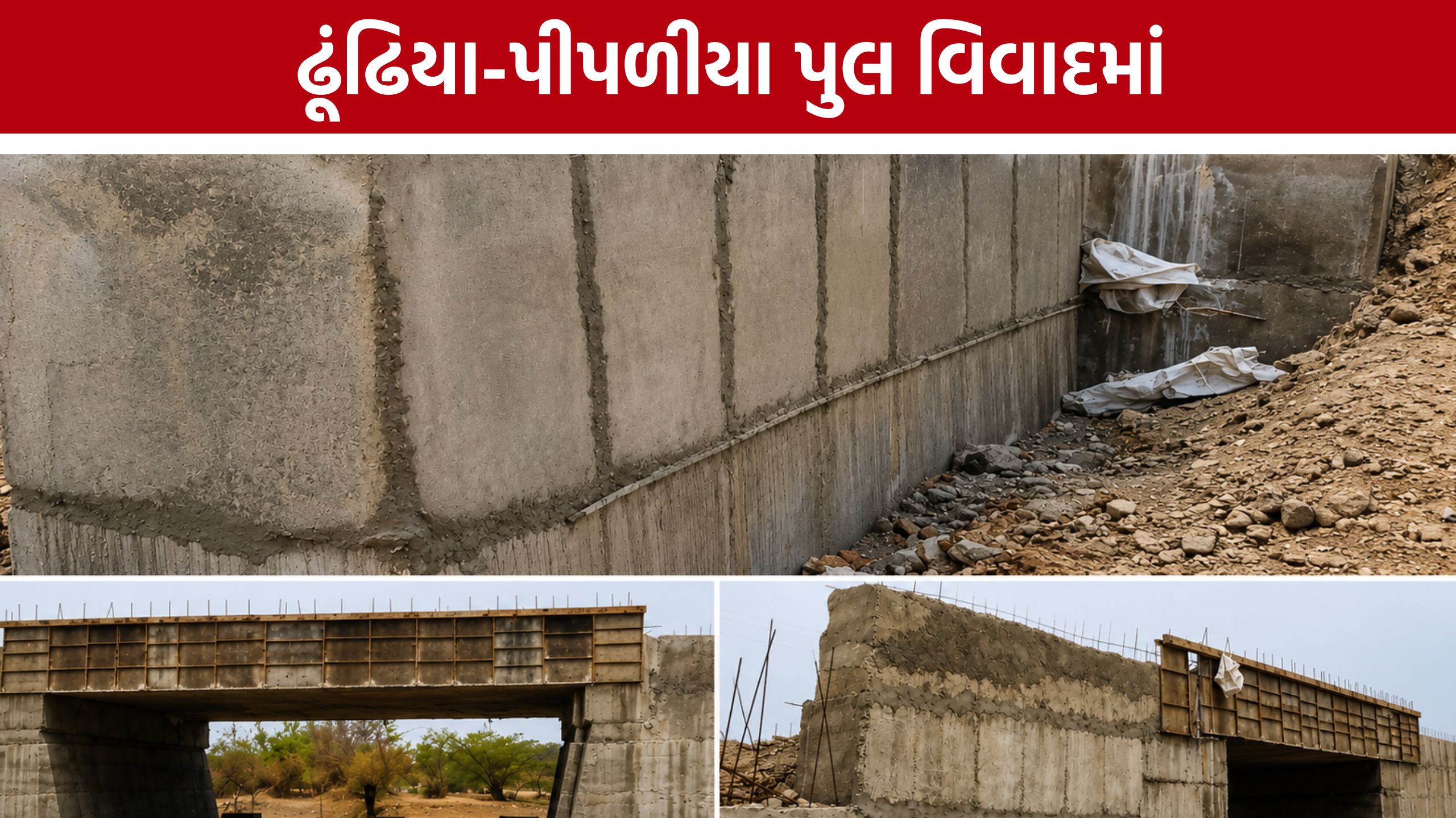 Amreli Bridge Controversy: અમરેલીમાં 50 લાખના પુલના કામમાં ભ્રષ્ટાચારના આક્ષેપ?