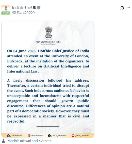 CJI Surya Kant London Event
