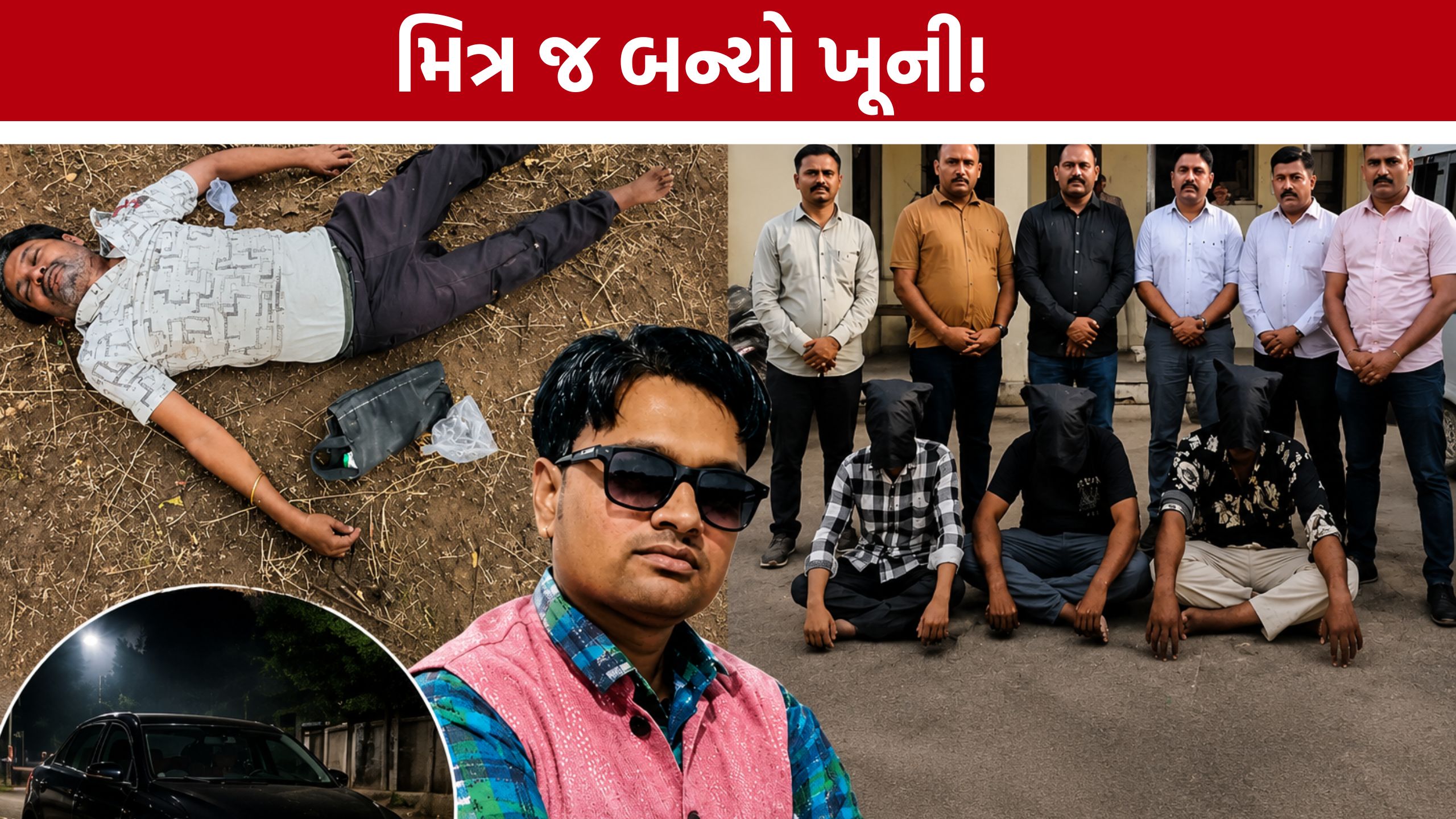 Gandhinagar Murder Case:મિત્રની પત્નીને મેળવવા ટ્રક ચાલકનો જીવ લીધો