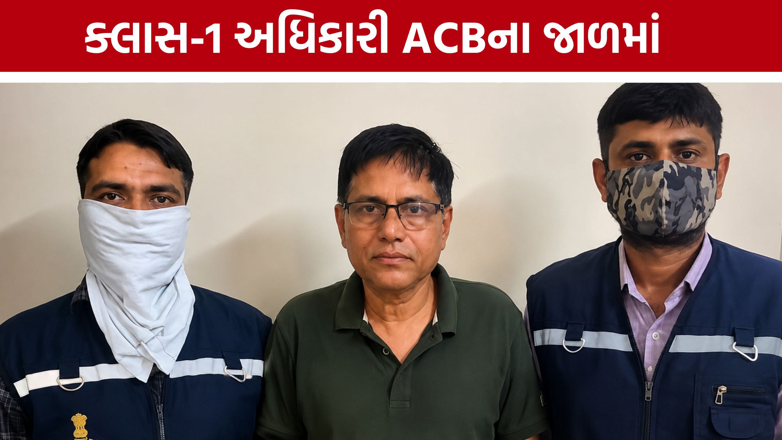 Gandhinagar bribery case:સોલાર પેનલ NOC માટે 5 લાખની લાંચ