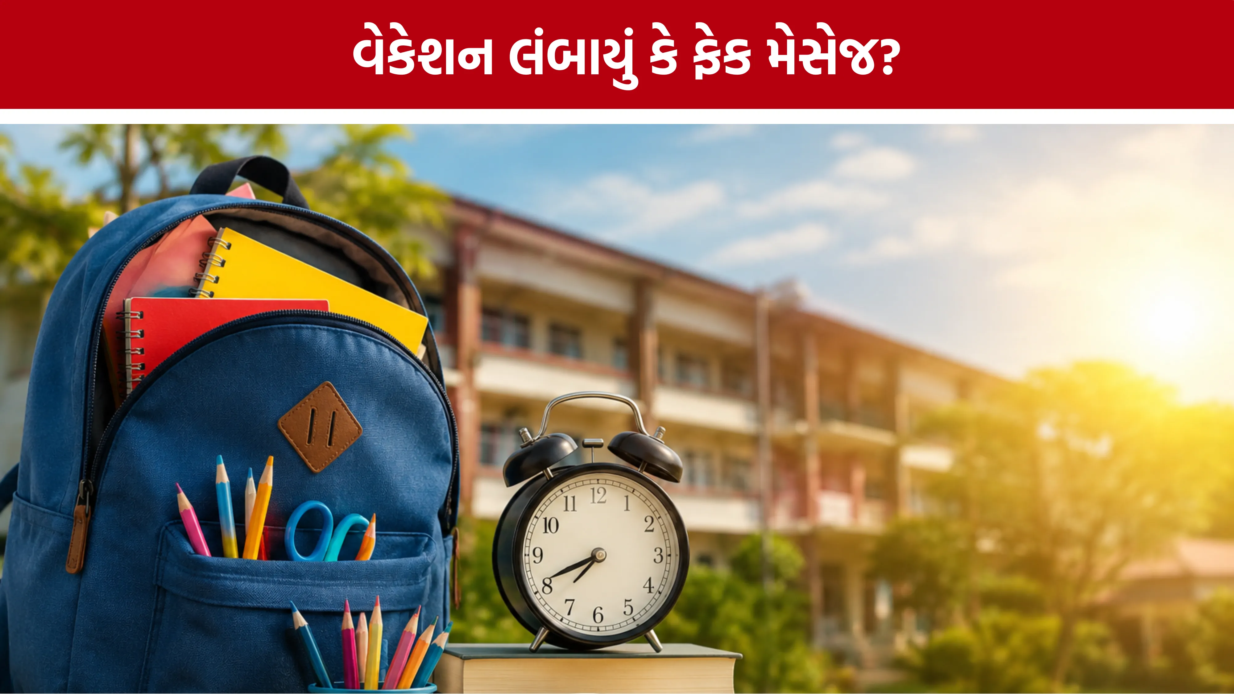 Gujarat School Vacation Extension Rumor
