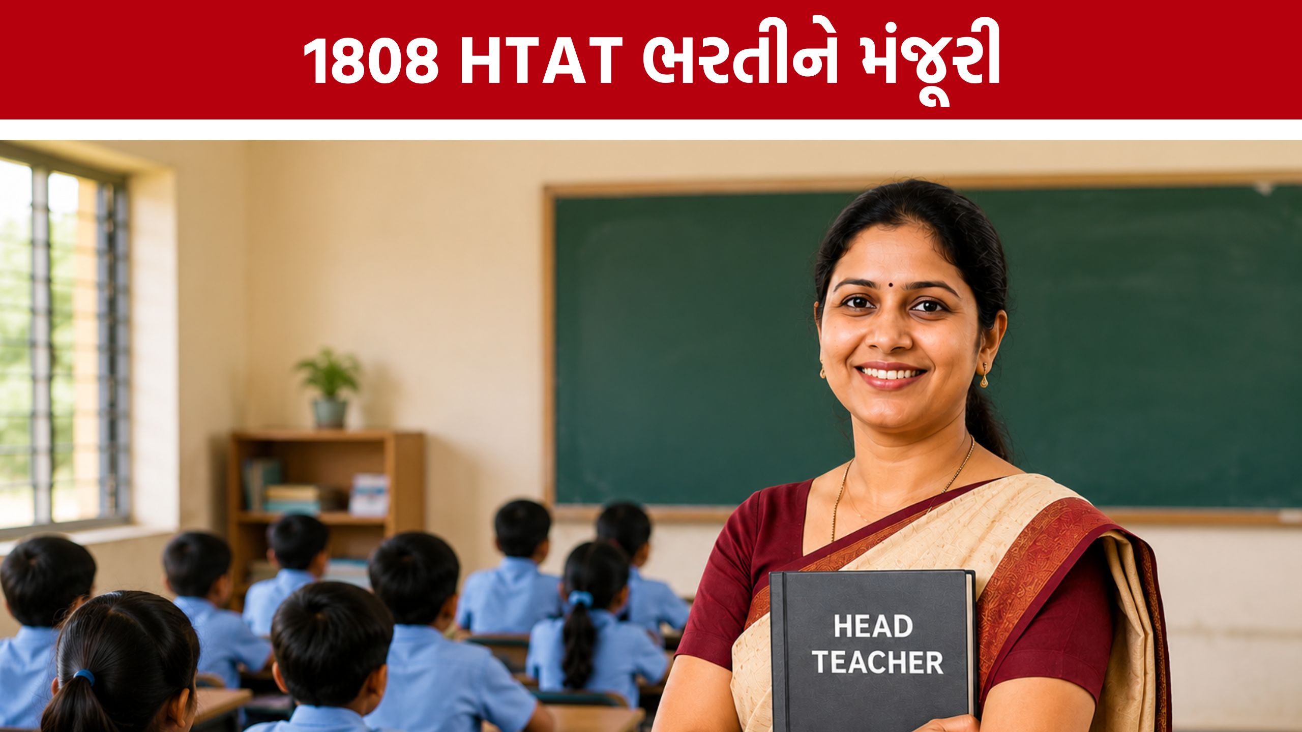 HTAT Recruitment Gujarat: ગુજરાતમાં 1808 HTAT મુખ્ય શિક્ષકોની ભરતીને લીલી ઝંડી