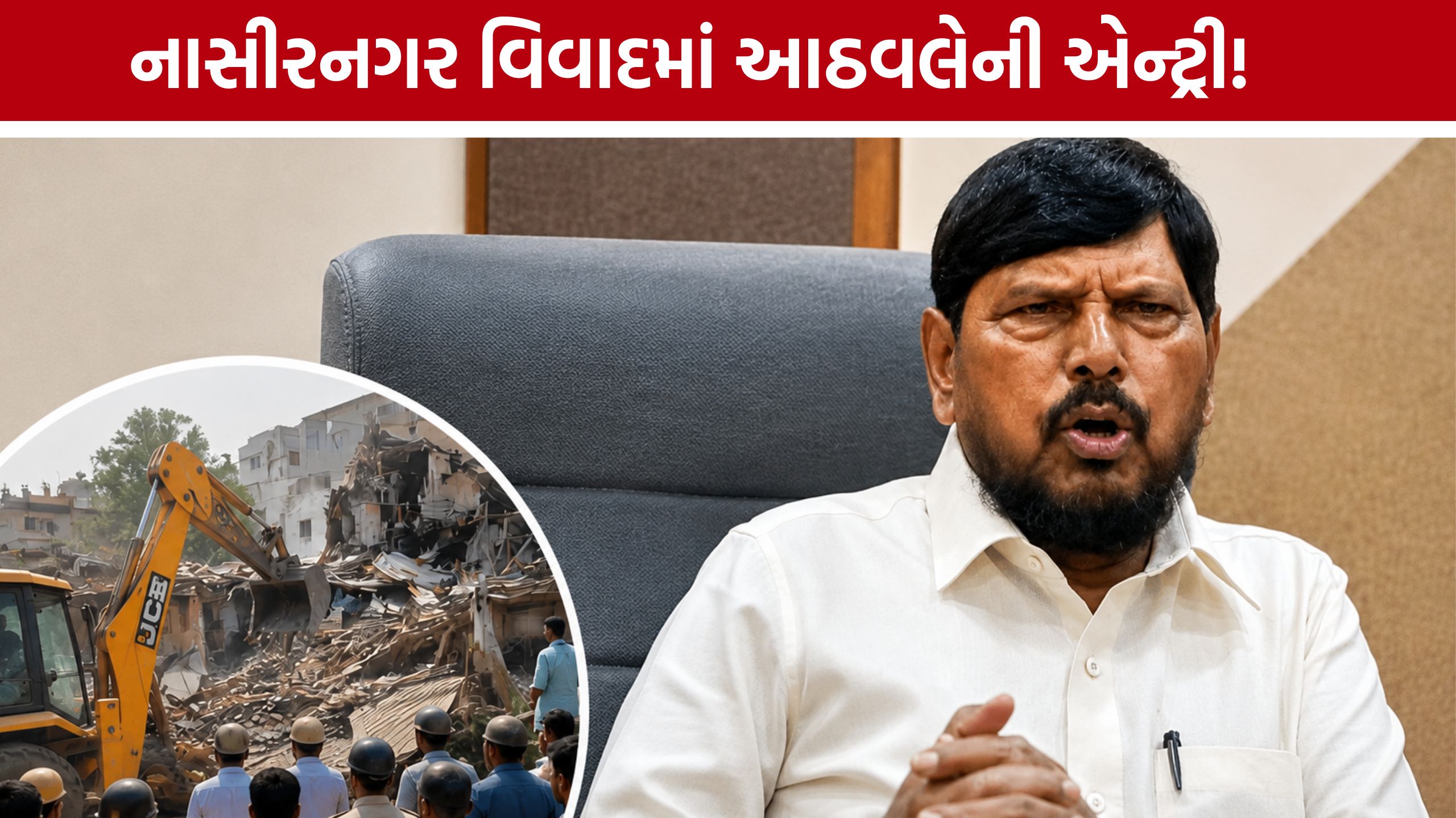 Surat Demolition Case:'ગરીબોનો વોટ માન્ય તો ઝૂંપડું અમાન્ય કેમ?' આઠવલેનો સવાલ