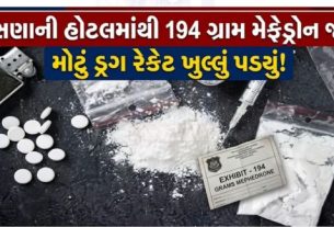 વાસણા પોલીસ સ્ટેશન હદ વિસ્તારમાં આવેલી એક ખાનગી હોટલમાં રોકાયેલા વ્યક્તિ પાસેથી પ્રતિબંધિત મેફેડ્રોન (MD) ડ્રગ્સ (Drugs)નો જથ્થો ઝડપાયો છે.