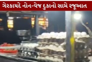 રાજ્યના પાટનગર ગાંધીનગરમાં ગેરકાયદે રીતે ચાલતી નોન-વેજની દુકાનો (Non Veg Shops)અને લારી-ગલ્લાઓનો મુદ્દો ફરી એકવાર ચર્ચામાં આવ્યો છે