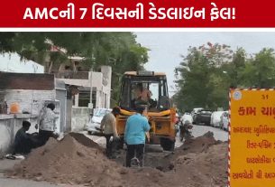 AMC Road Repair:સામાન્ય વરસાદે જ બતાવી દીધી પ્રી-મોન્સૂન કામગીરીની હકીકત