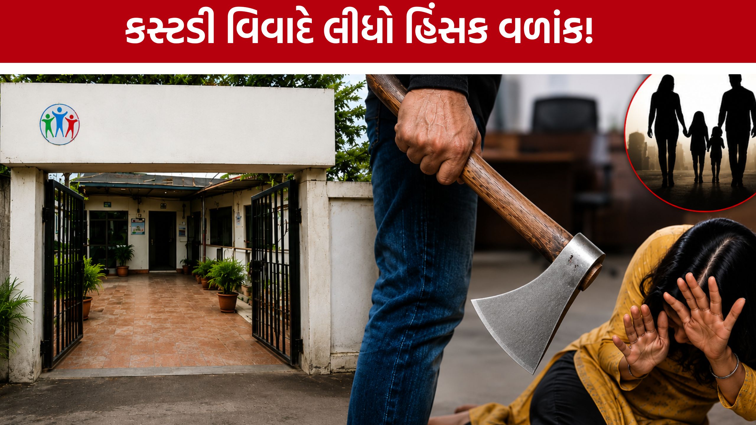 Ahmedabad Jyotisangh સંસ્થામાં પત્ની પર હુમલો કરી પતિ ફરાર