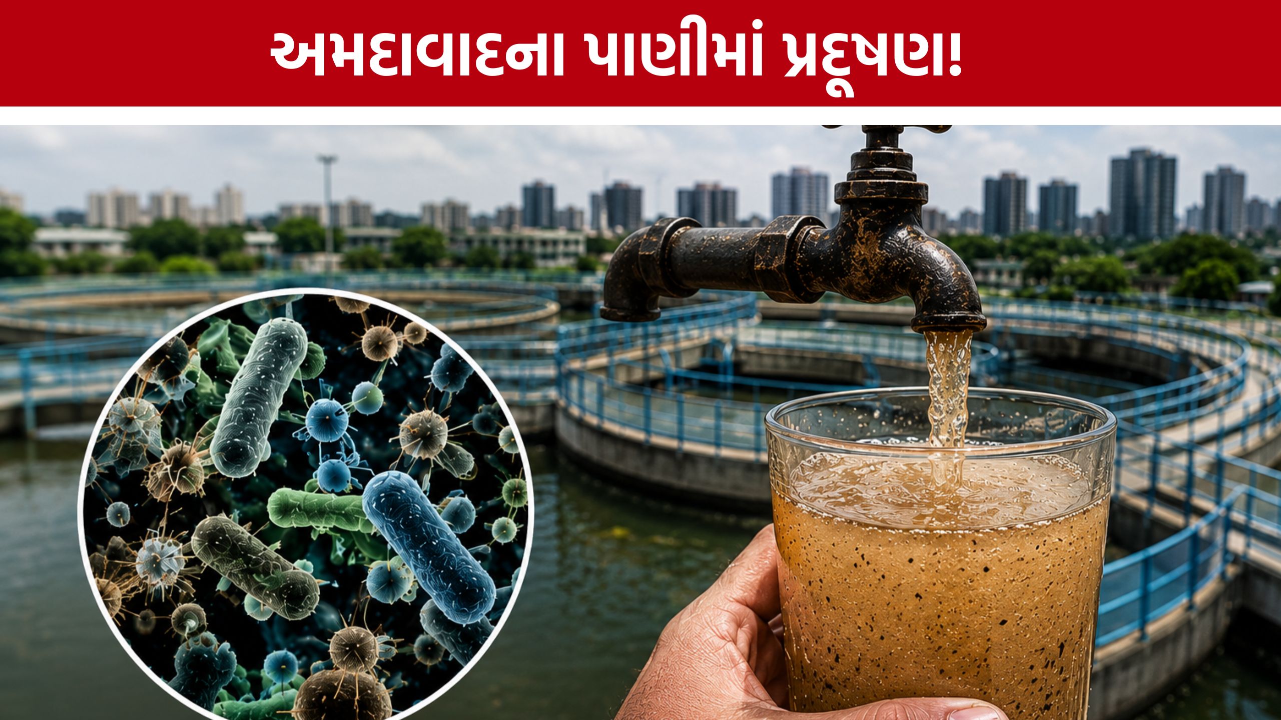 Ahmedabad Water Contamination : AMC સામે સવાલો! શહેરના પીવાના પાણીમાં પ્રદૂષણ