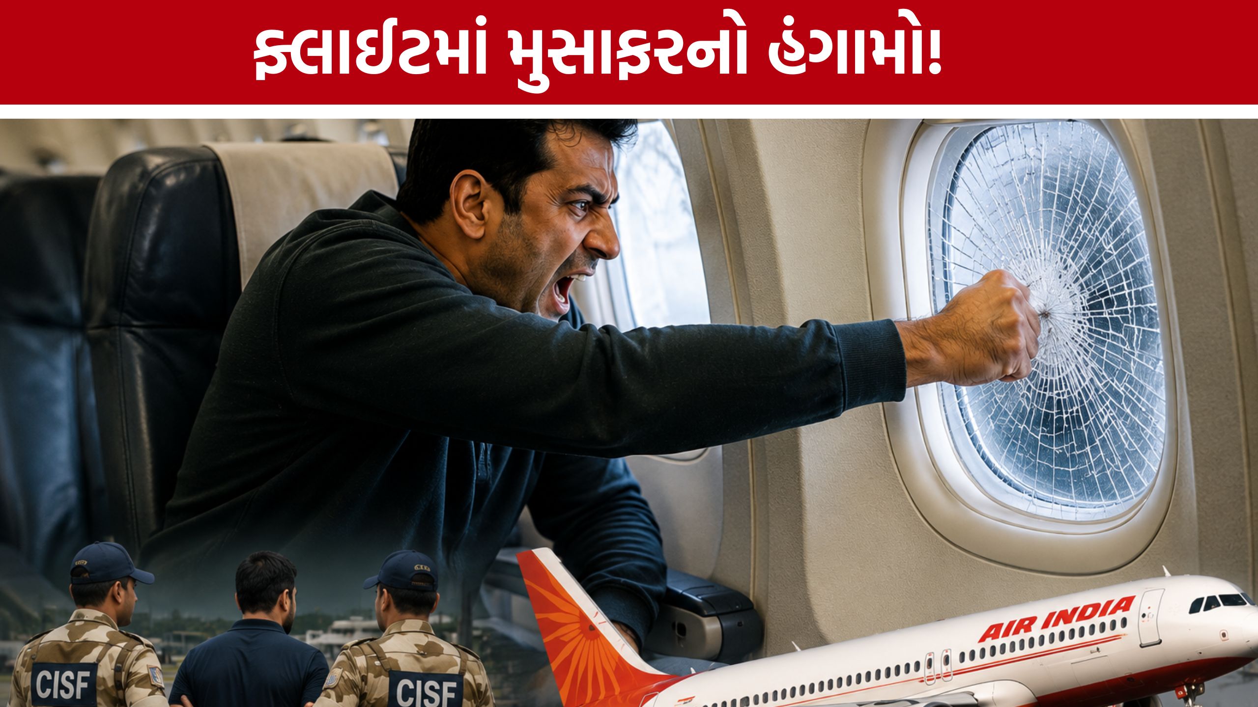 Air India Flight Incident:લેન્ડિંગ સમયે પેનિક થયો મુસાફર, ફ્લાઈટમાં સર્જ્યો હોબાળો