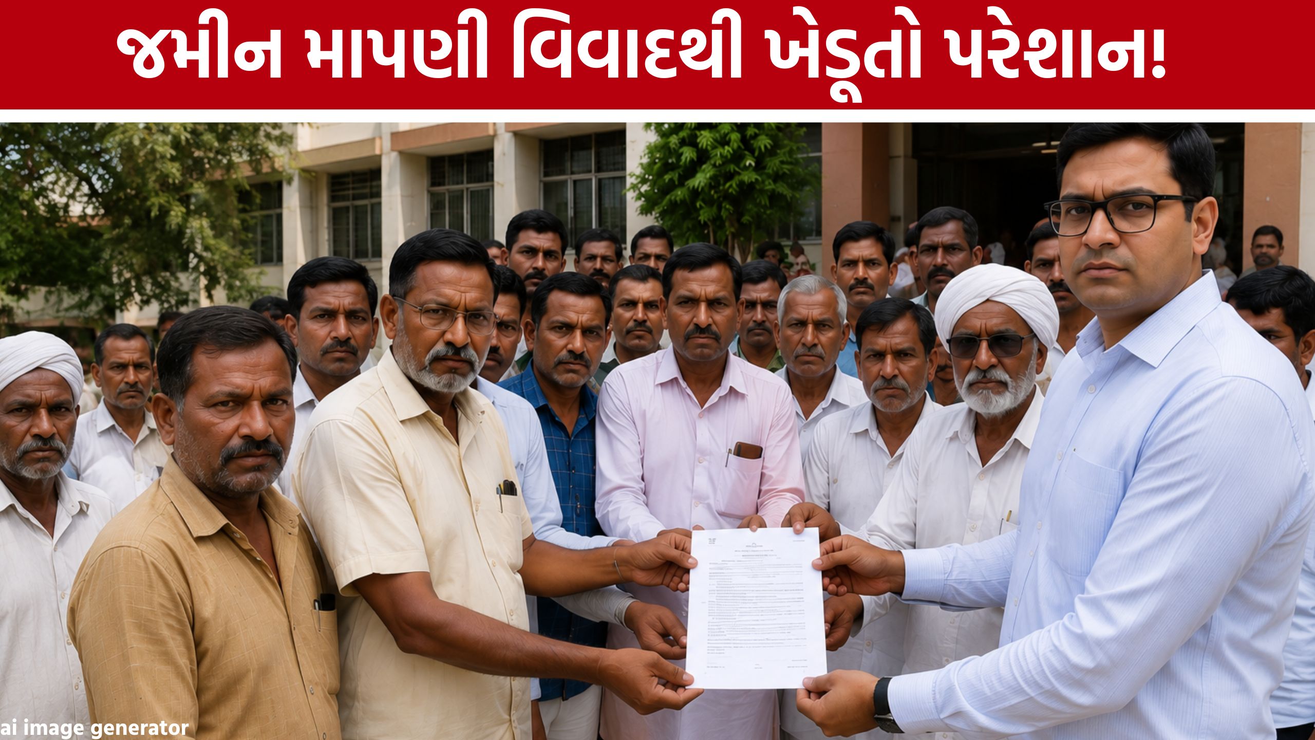 Piprana Land Survey Dispute: પીપરાણા ગ્રામ પંચાયતના ખેડૂતોનો આક્ષેપ
