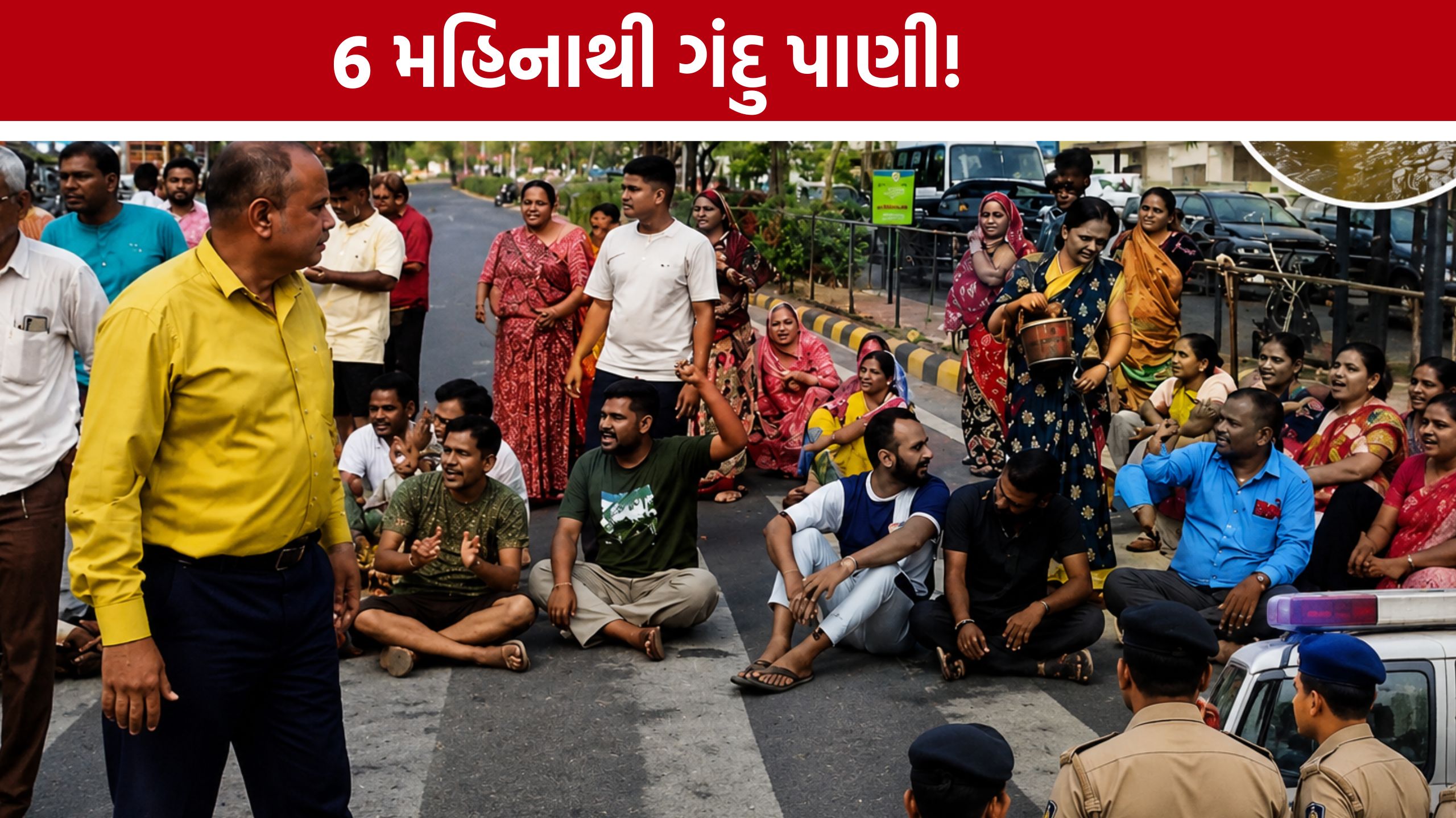 Asarwa Water Issue:AMC કર્મચારીઓનો ઘેરાવ, પોલીસને દોડવું પડ્યું