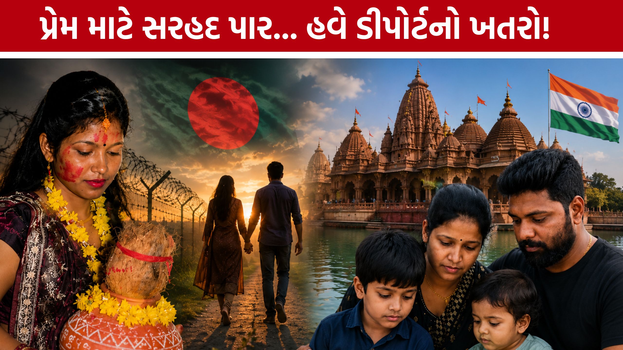 Bangladeshi Woman Arrested:બે બાળકોની માતા બનેલી બાંગ્લાદેશી મહિલાની ધરપકડ