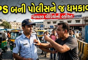 અમદાવાદ (Ahmedabad)ના કાલુપુર રેલવે સ્ટેશન બહાર એક યુવકે પોતાને IPS (Fake IPS)અધિકારી તરીકે ઓળખાવી પોલીસ કર્મચારી સામે દાદાગીરી કરતા ભારે હોબાળો મચ્યો છે