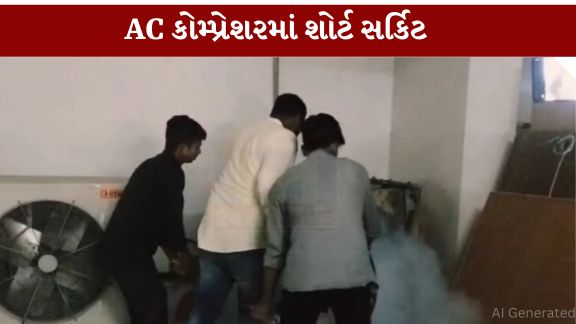 રાજ્યના પાટનગર ગાંધીનગર સ્થિત સચિવાલય પરિસરમાં આવેલા સ્વર્ણિમ સંકુલ-1 (Swarnim Sankul 1)માં સોમવારે આગ (Fire)લાગવાની ઘટના સામે આવતા થોડા સમય માટે અફરાતફરીનો માહોલ સર્જાયો હતો