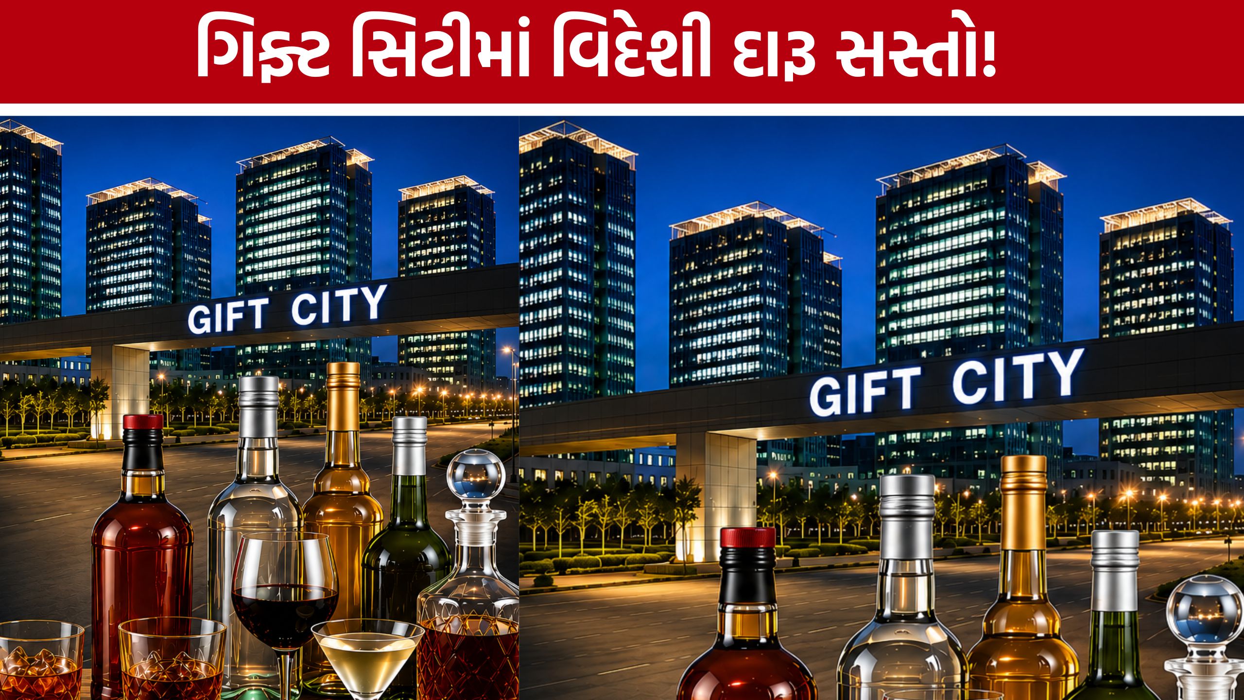 Gift City Liquor Tax Relief: ગિફ્ટ સિટીમાં વિદેશી દારૂ સસ્તો થશે