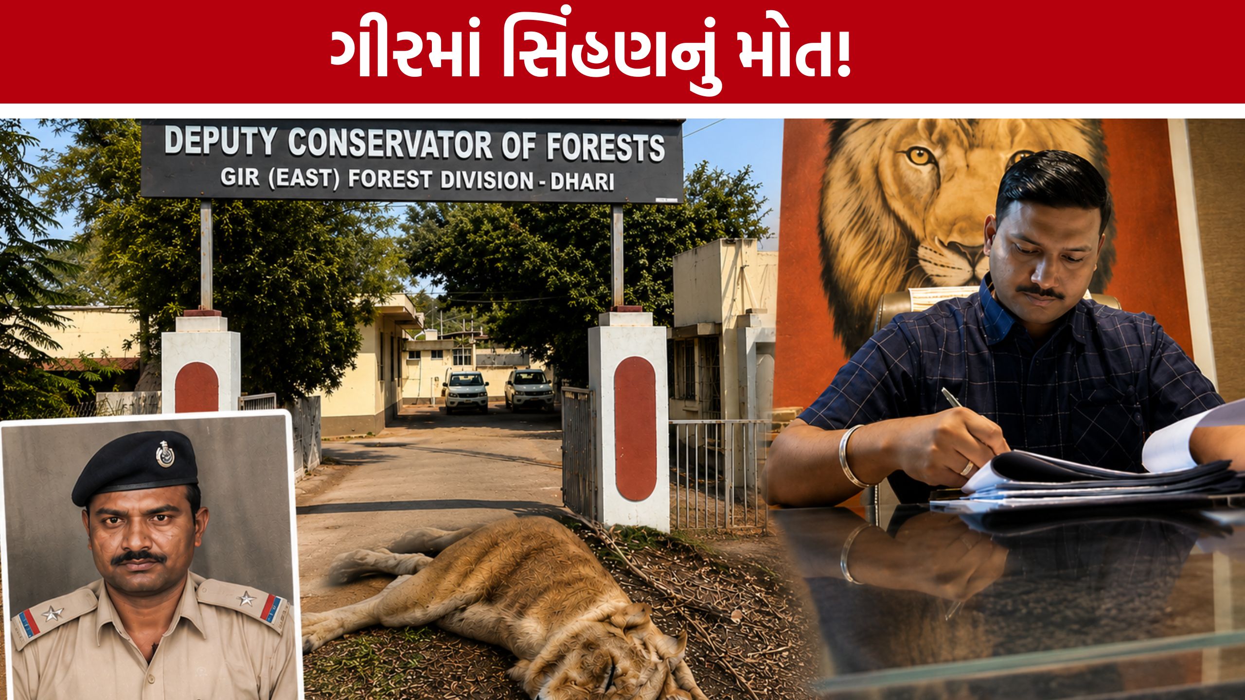 Gir Lioness Death:સિંહણના મોતથી વનતંત્ર ઘેરાયું, પેટ્રોલિંગમાં બેદરકારીના આરોપ