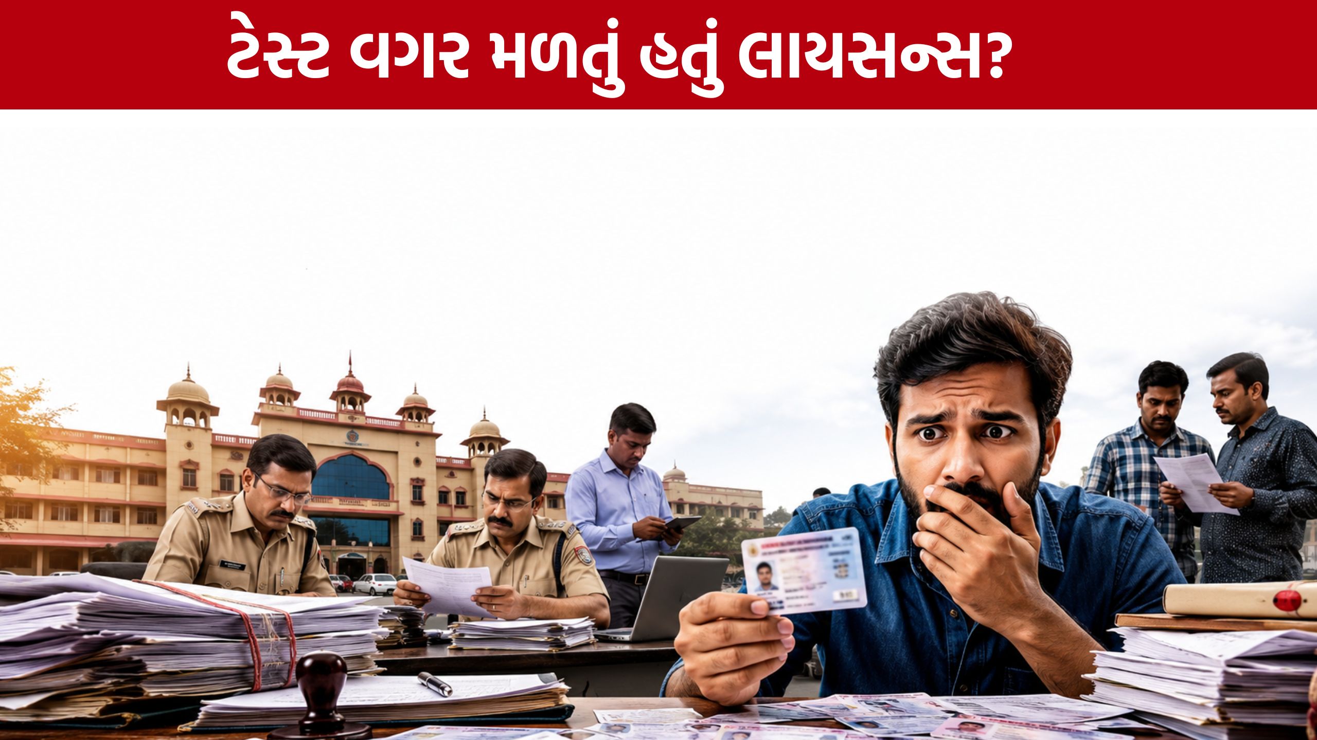 Driving License Scam :ડ્રાઇવિંગ ટેસ્ટ વગર લાયસન્સ! ગુજરાત-રાજસ્થાન કનેક્શનનો મોટો ખુલાસો