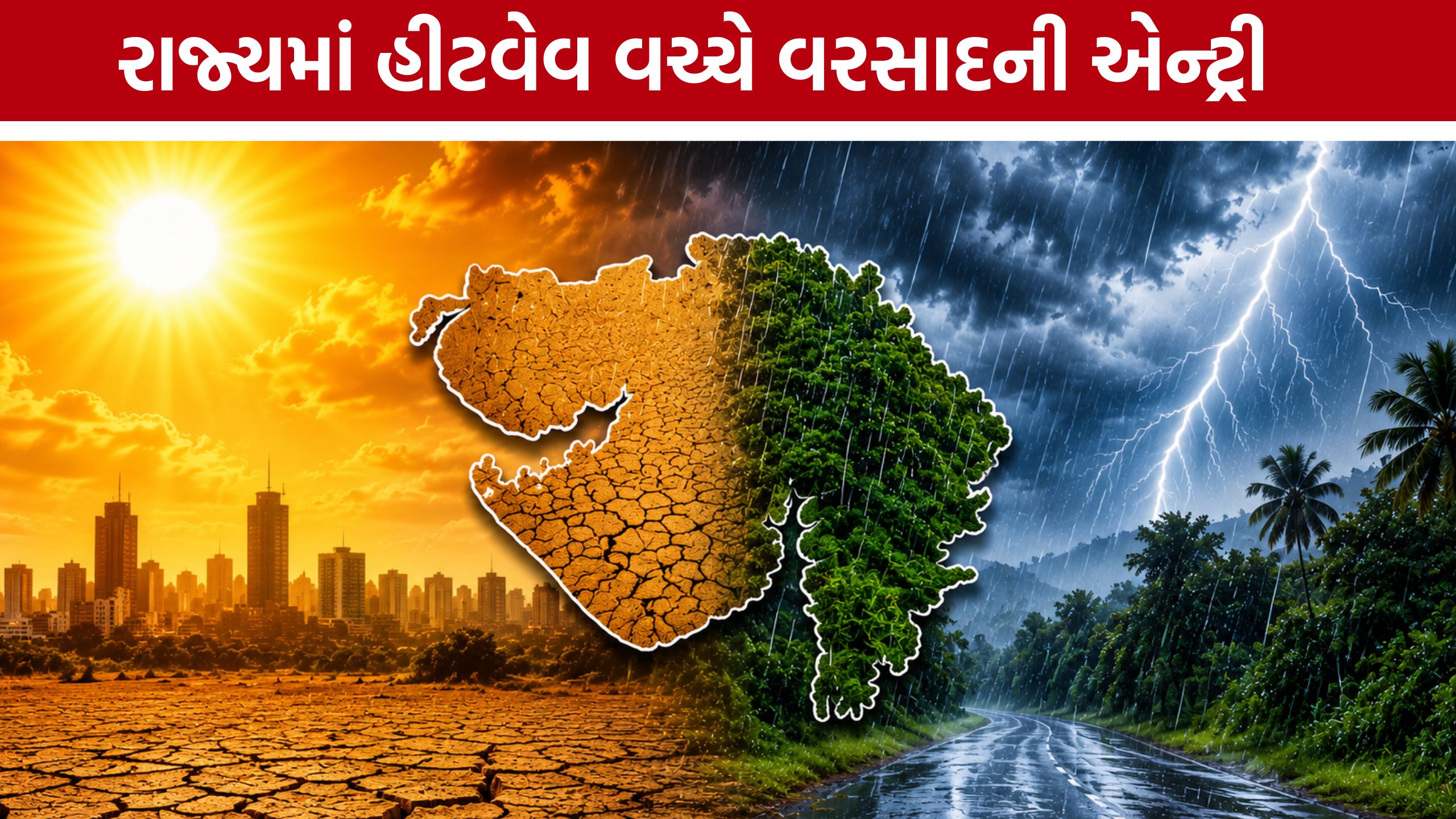 Gujarat Weather Update:અમદાવાદમાં 42.8°C પારો, દક્ષિણ ગુજરાતમાં ગાજવીજ સાથે વરસાદની આગાહી