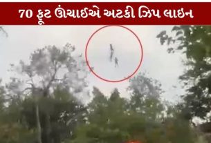 રાજસ્થાનના ઉદયપુરમાં એક રોમાંચક ઝિપ લાઇન (Zip Line)રાઇડ અચાનક ભયજનક ઘટનામાં ફેરવાઈ ગઈ, જ્યારે ચાર ગુજરાતી મિત્રો પૈકી બે પ્રવાસીઓ 70 ફૂટની ઊંચાઈએ હવામાં લટકતા રહી ગયા