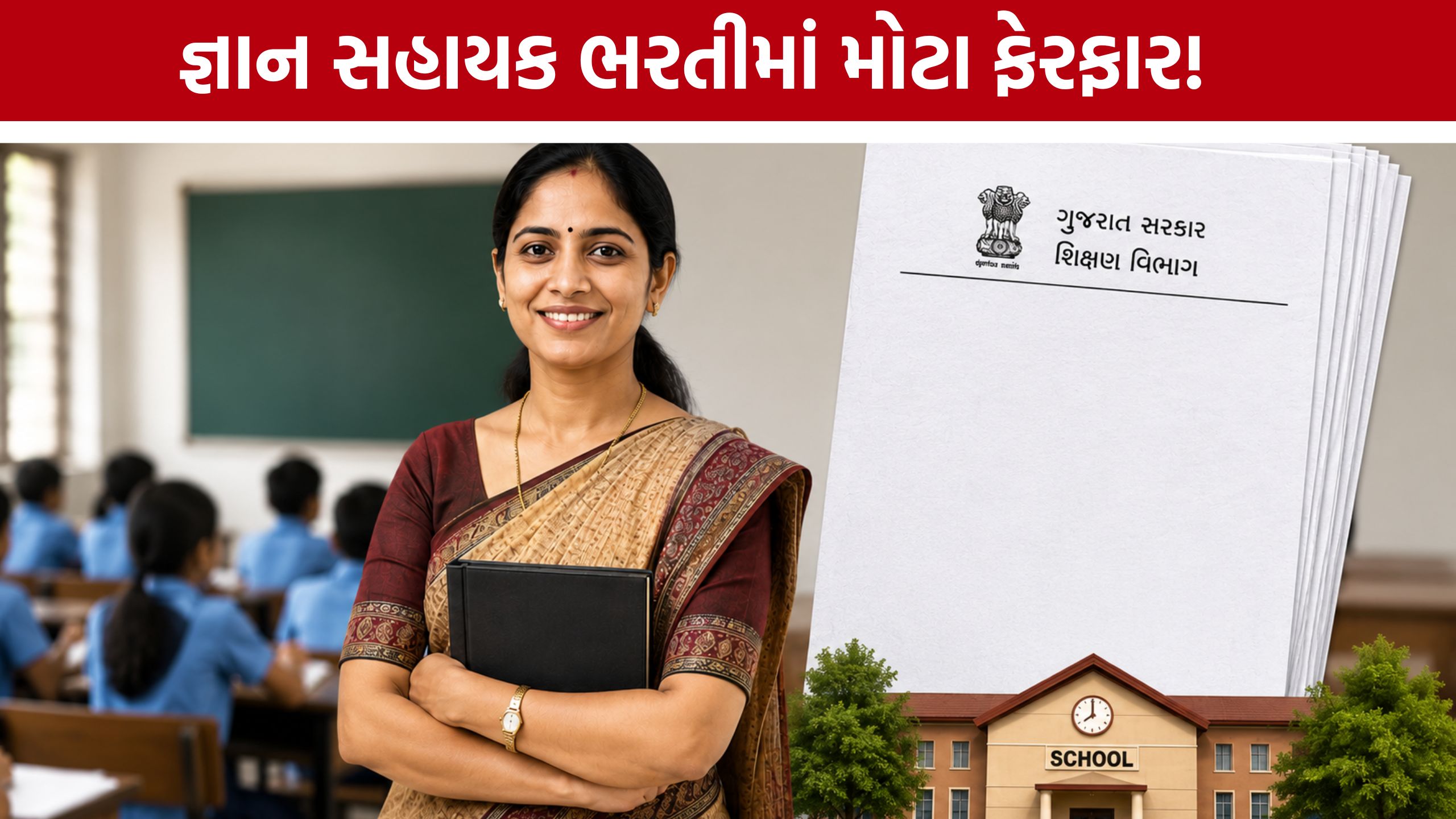 Gyan Sahayak Gujarat:TET ગુણના આધારે થશે જ્ઞાન સહાયક ભરતી