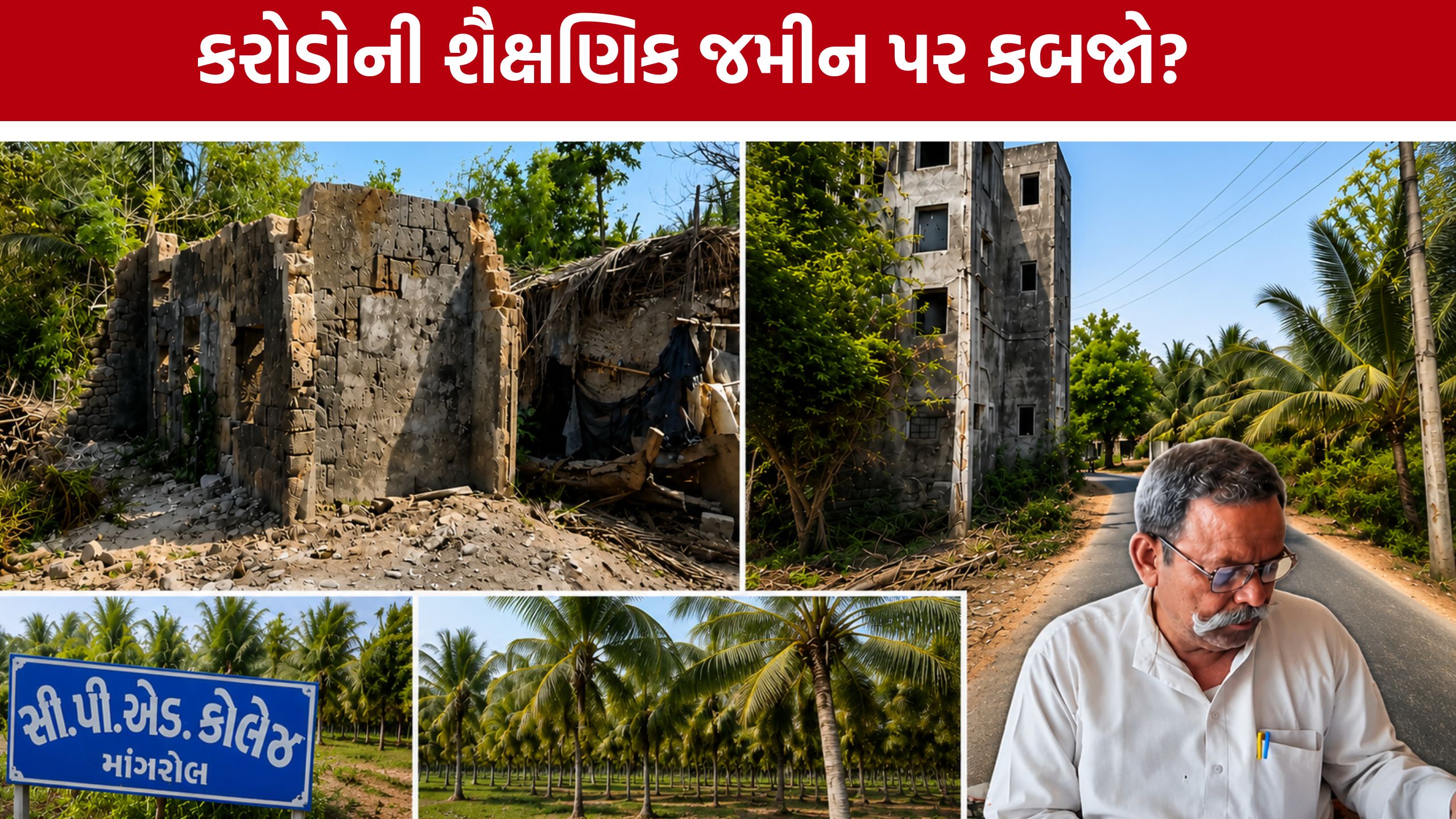 Mangrol Educational Land Encroachment: દાતાર મંઝિલની કરોડોની જમીન પર ગેરકાયદેસર કબજાના આક્ષેપ
