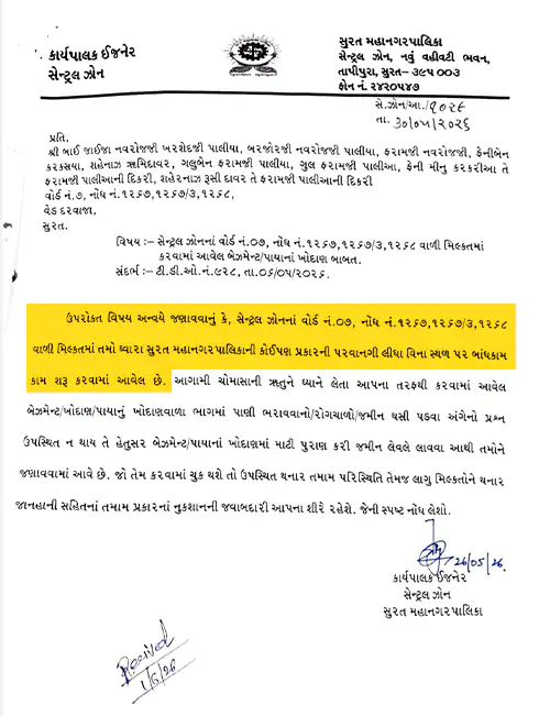 Surat SMC Nasirnagar Ghost Demolition