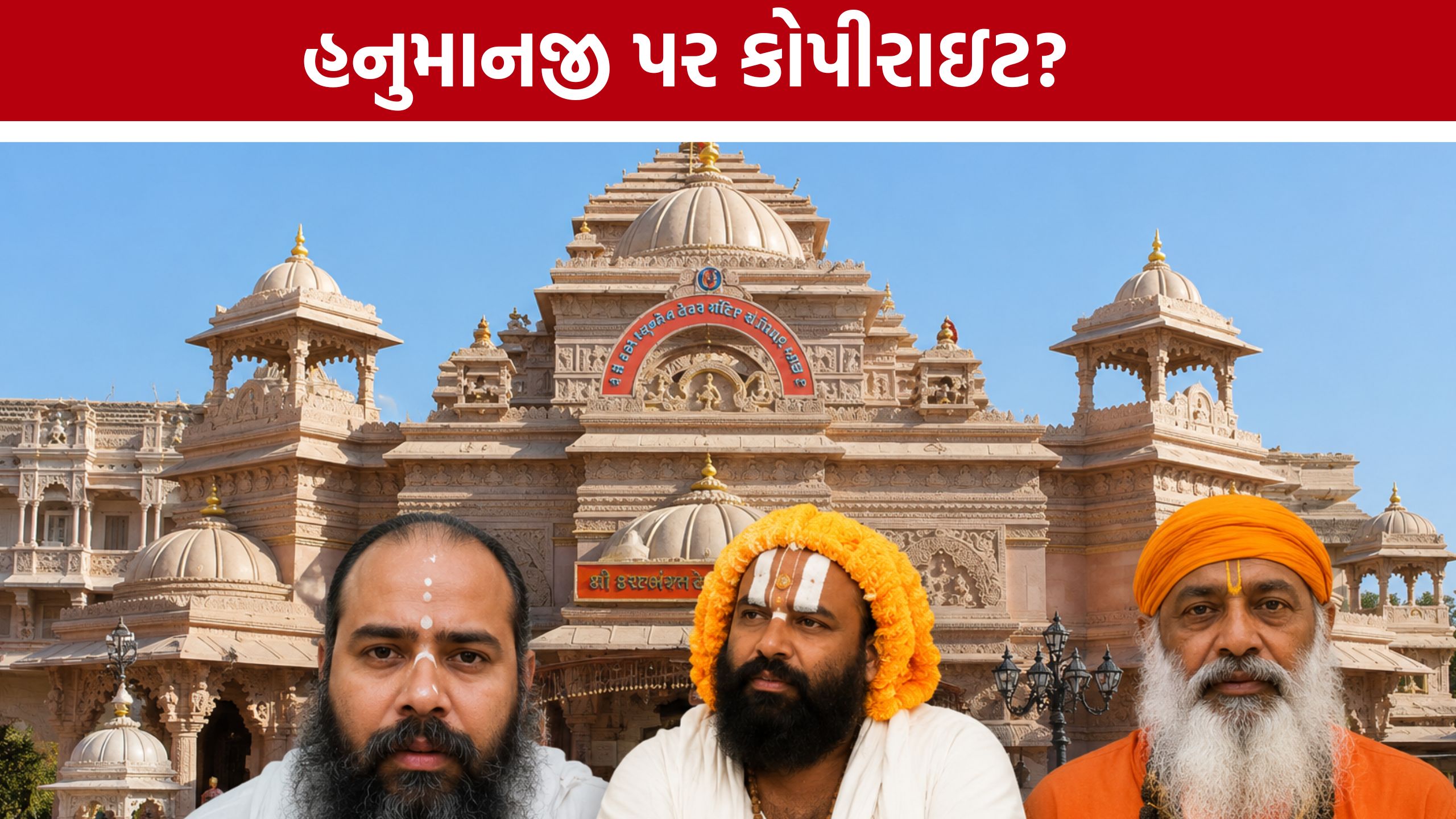 Salangpur Hanumanji Controversy:દેવી-દેવતાઓ પર કોપીરાઇટ નહીં ચાલે: સાળંગપુર વિવાદે ગરમાવ્યું વાતાવરણ