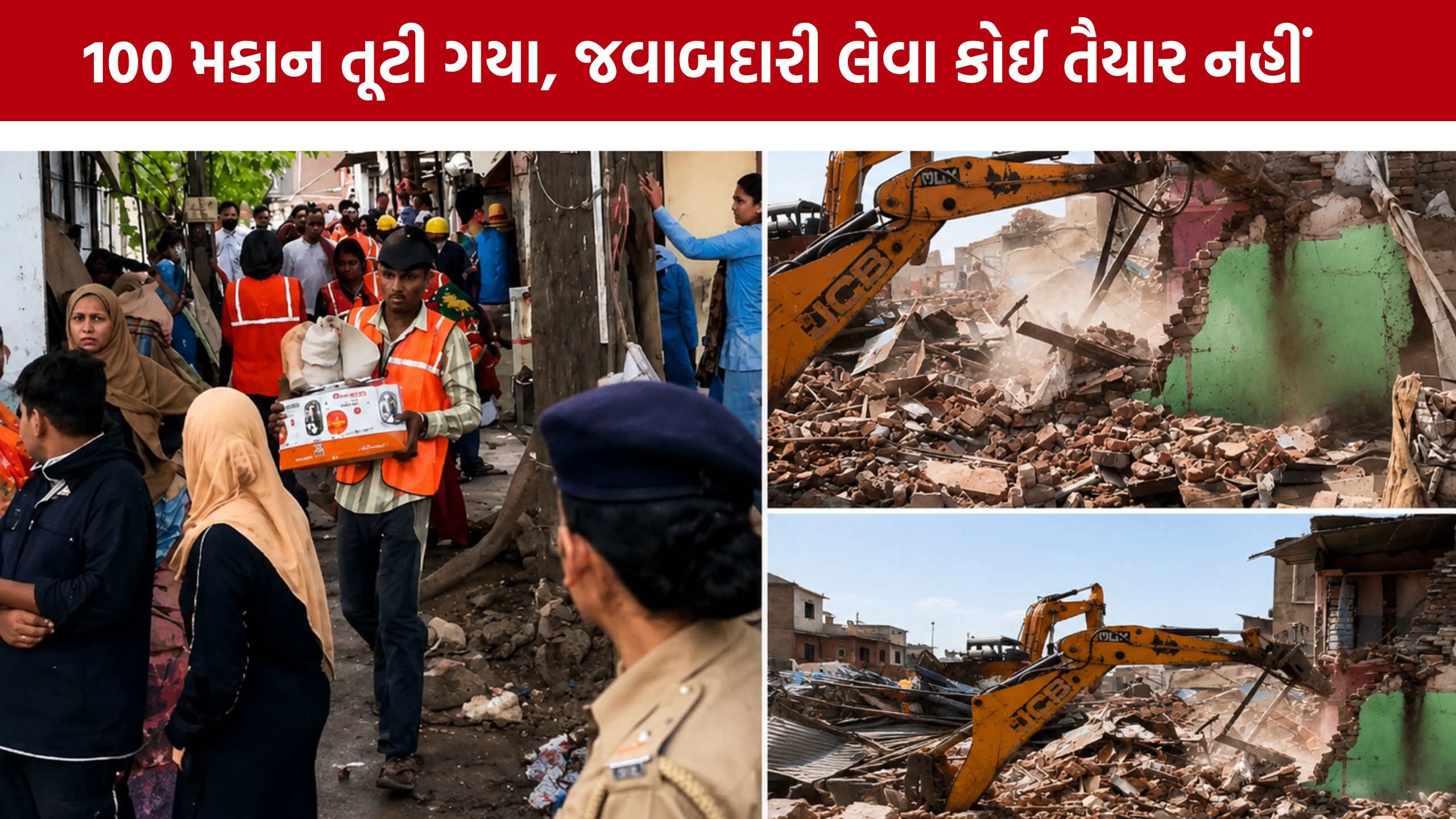 Surat Nasirnagar Demolition : મેગા ડિમોલિશન બાદ રાજકીય ગરમાવો, તપાસની માંગ ઉઠી