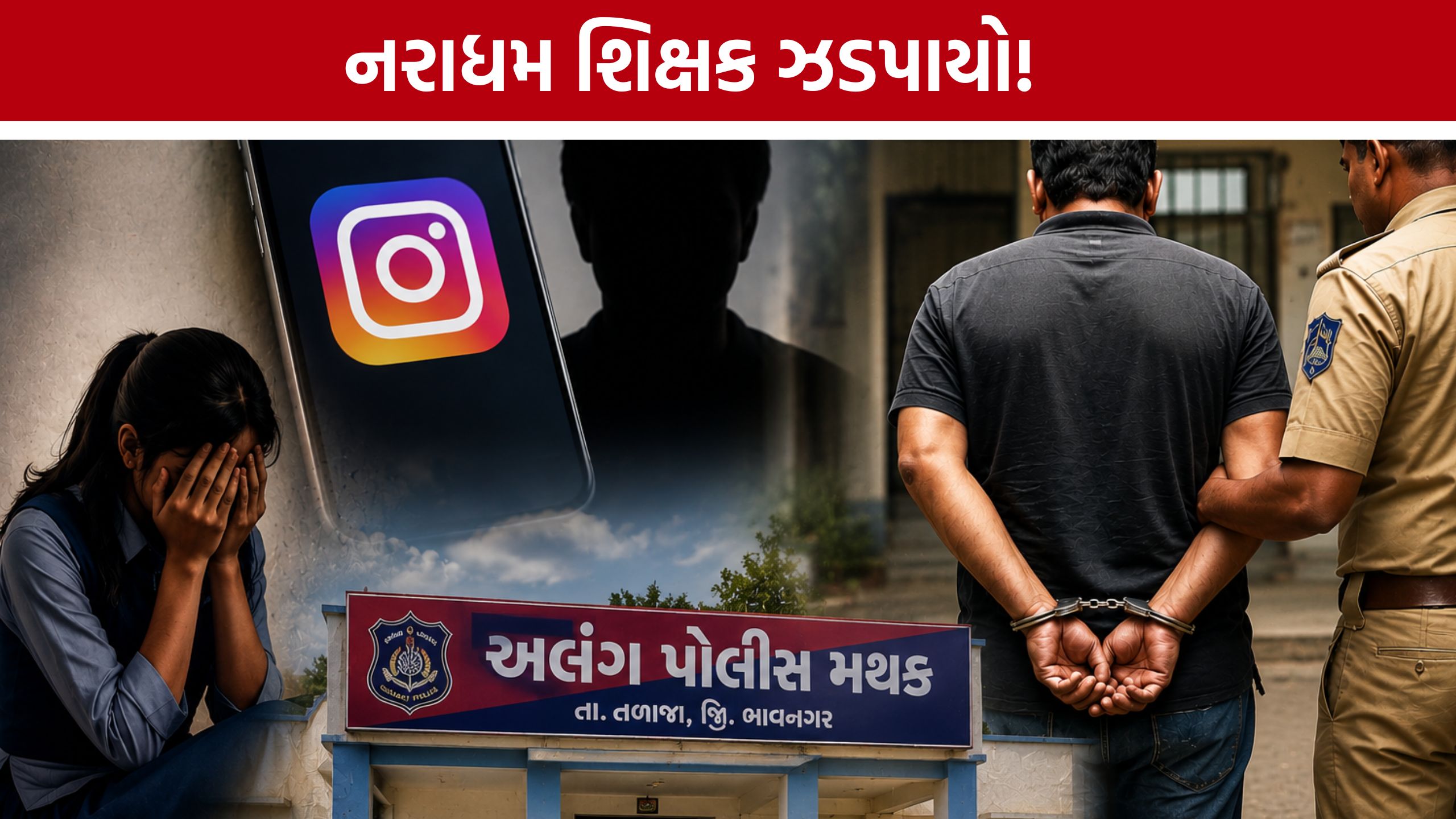 Talaja Teacher Arrested:ઇન્સ્ટાગ્રામ પર મિત્રતા બાદ વિદ્યાર્થિનીને ફસાવ્યાનો આરોપ