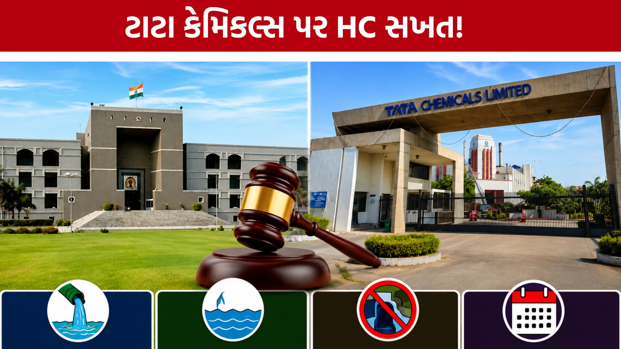 Tata Chemicals Mithapur:GPCBએ પ્રદૂષિત પાણી છોડવાનું બંધ થયાનું સ્વીકાર્યું