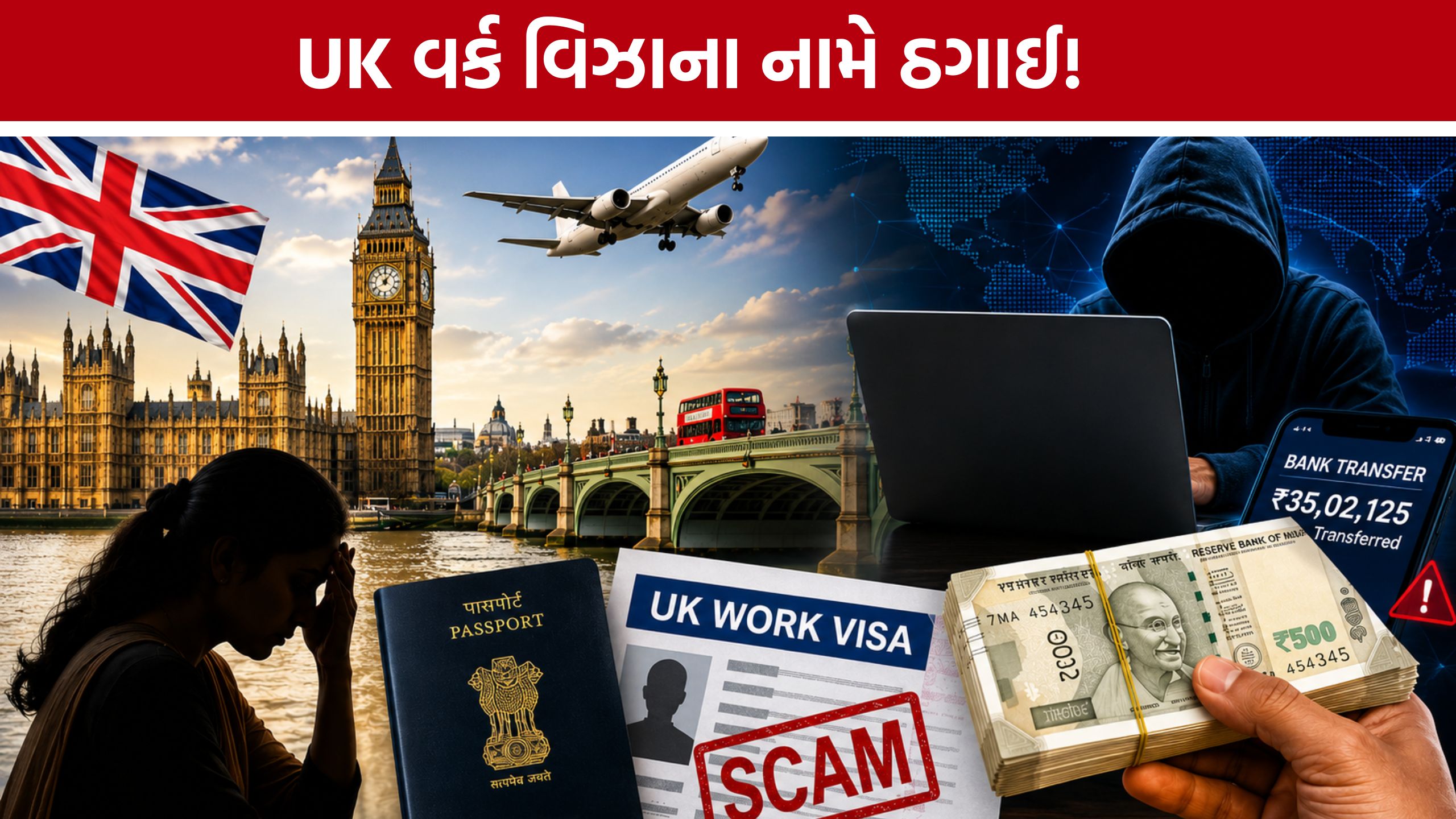 UK Work Visa Fraud: લંડનના એજન્ટે ગુજરાતની મહિલા સાથે કરી 34 લાખની છેતરપિંડી